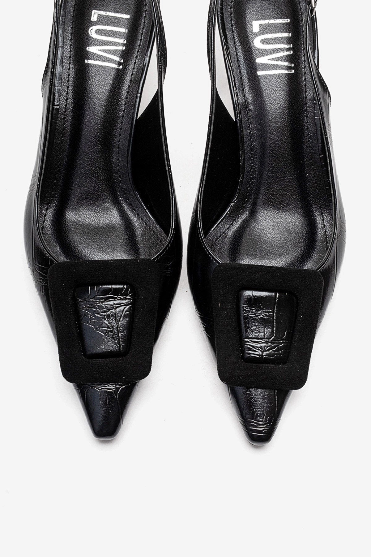 Prologue Shoes Womens Dublin Buckle Stiletto Pump