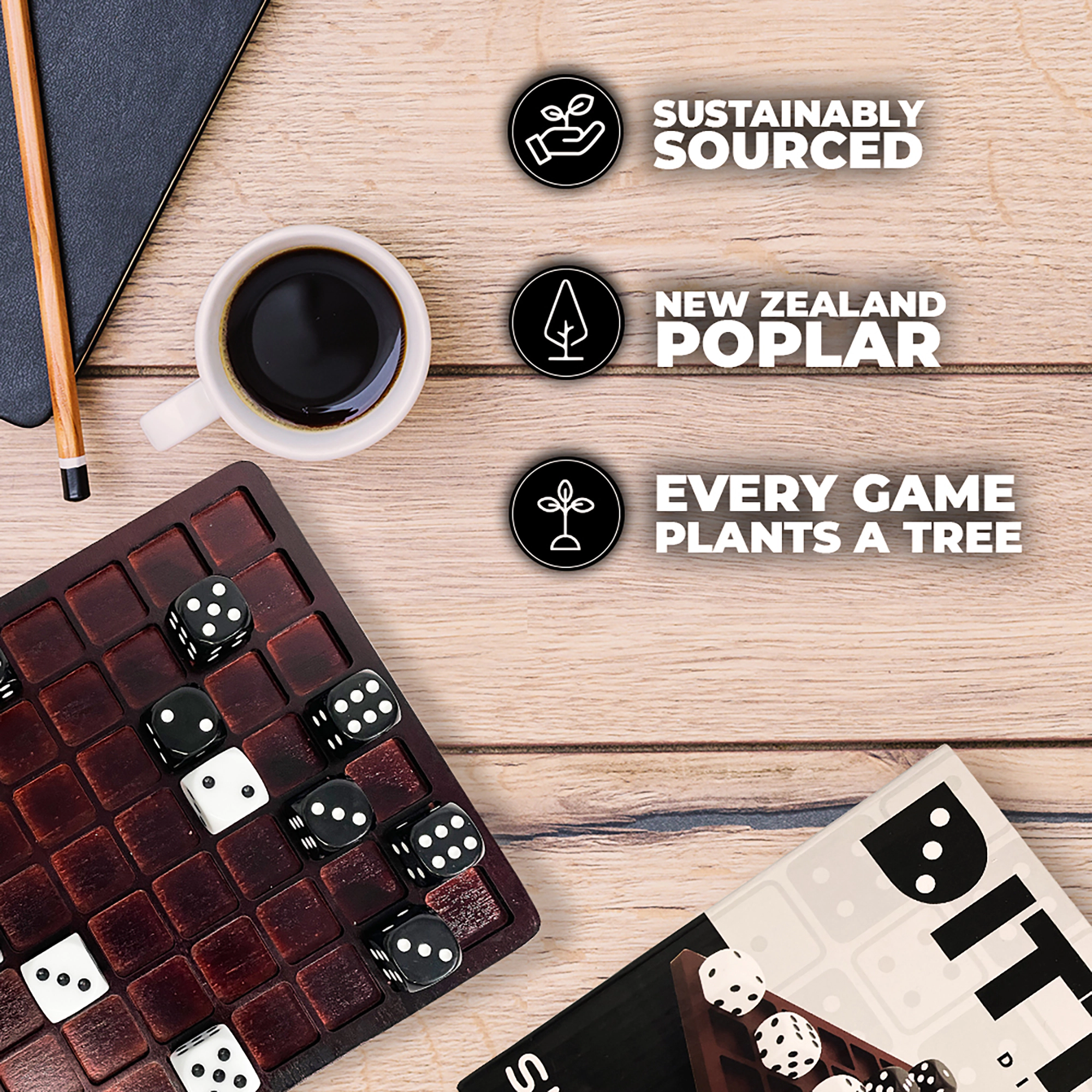 Swooc Games | Dittle™ - Dice Battle | Coffee Table Game
