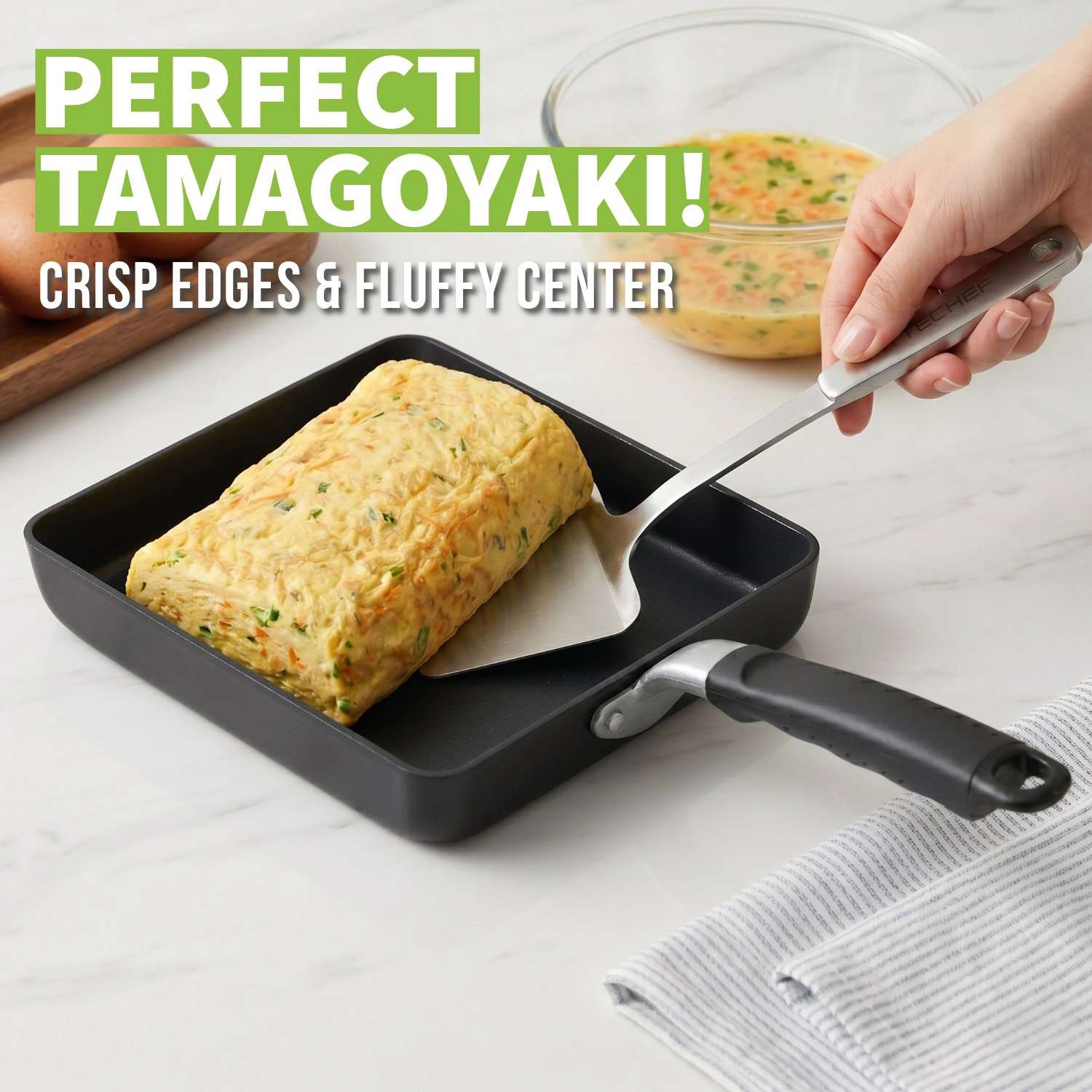 TECHEF - Tamagoyaki Japanese Omelette Pan/Egg Pan