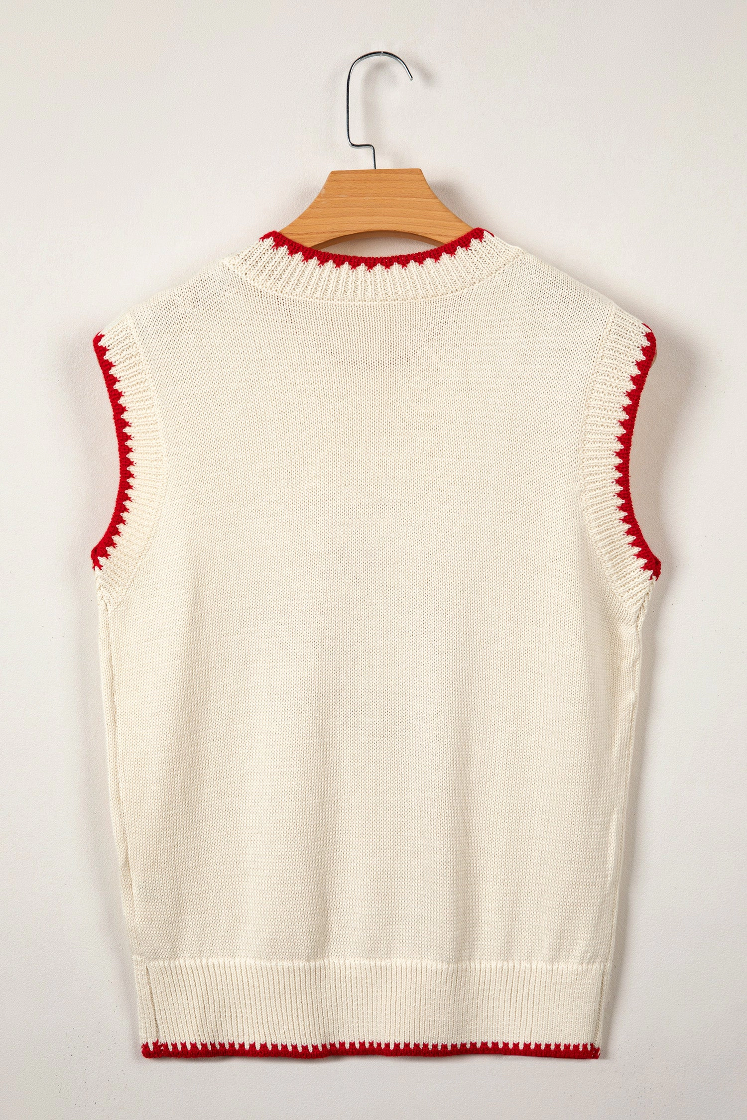 Threaded Pear Emmeline Plaid Crawfish Knit Sweater
