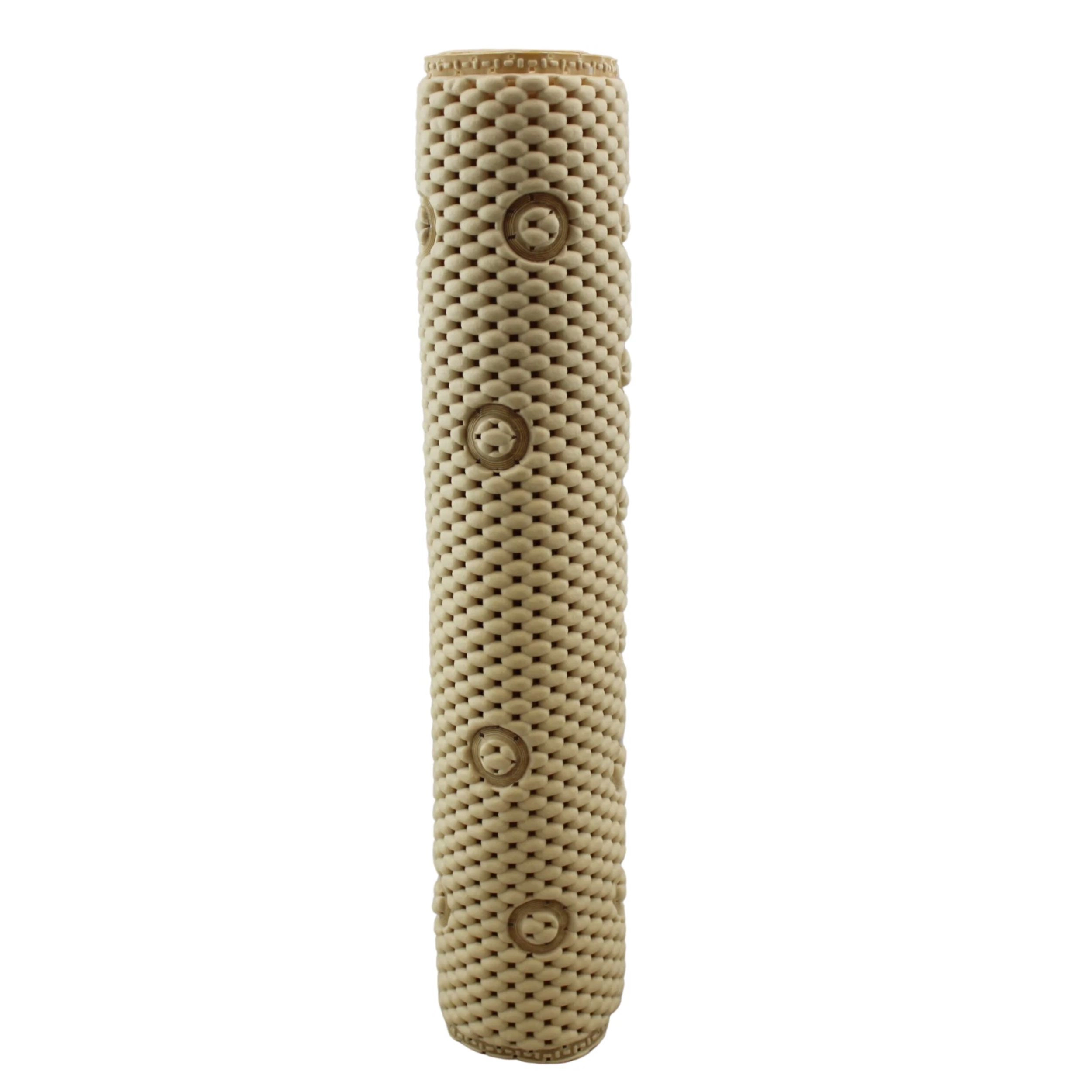 Home Collection Beige Anti-Slip Waffle Bath Mat 27.5" x 16" with Suction Cups
