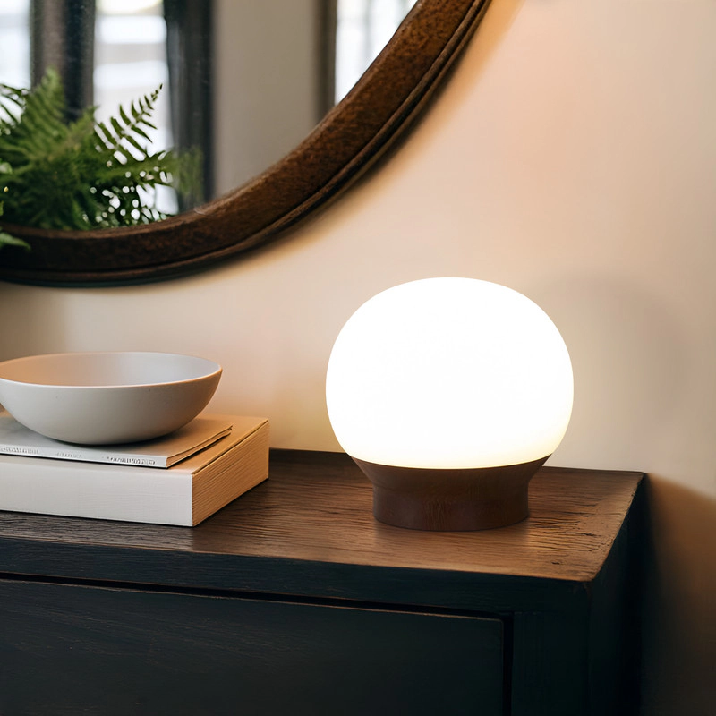 Brightech Marlow Dimmable Globe Desk Lamp