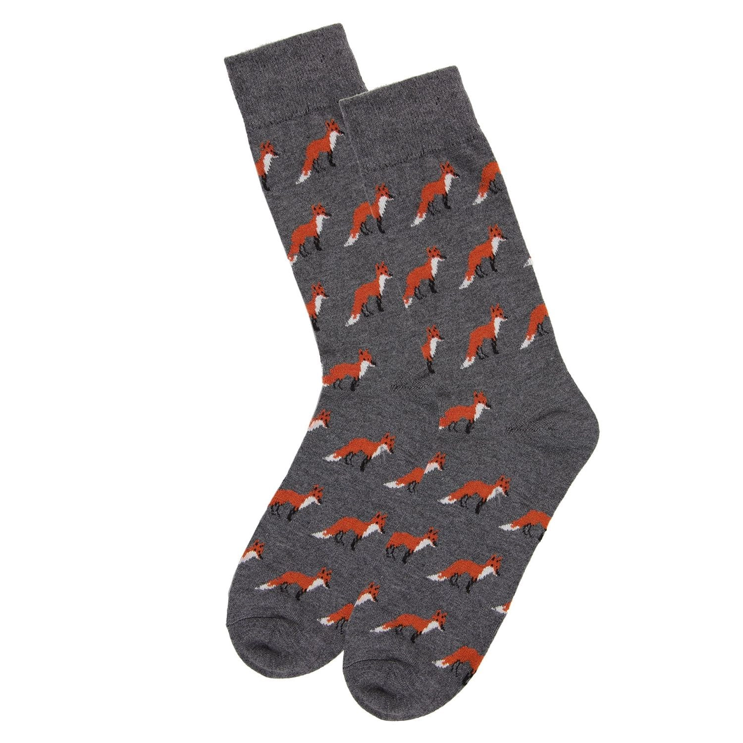 MeMoi Men's Sly Fox Luxuriously Soft Cashmere Blend Crew Socks