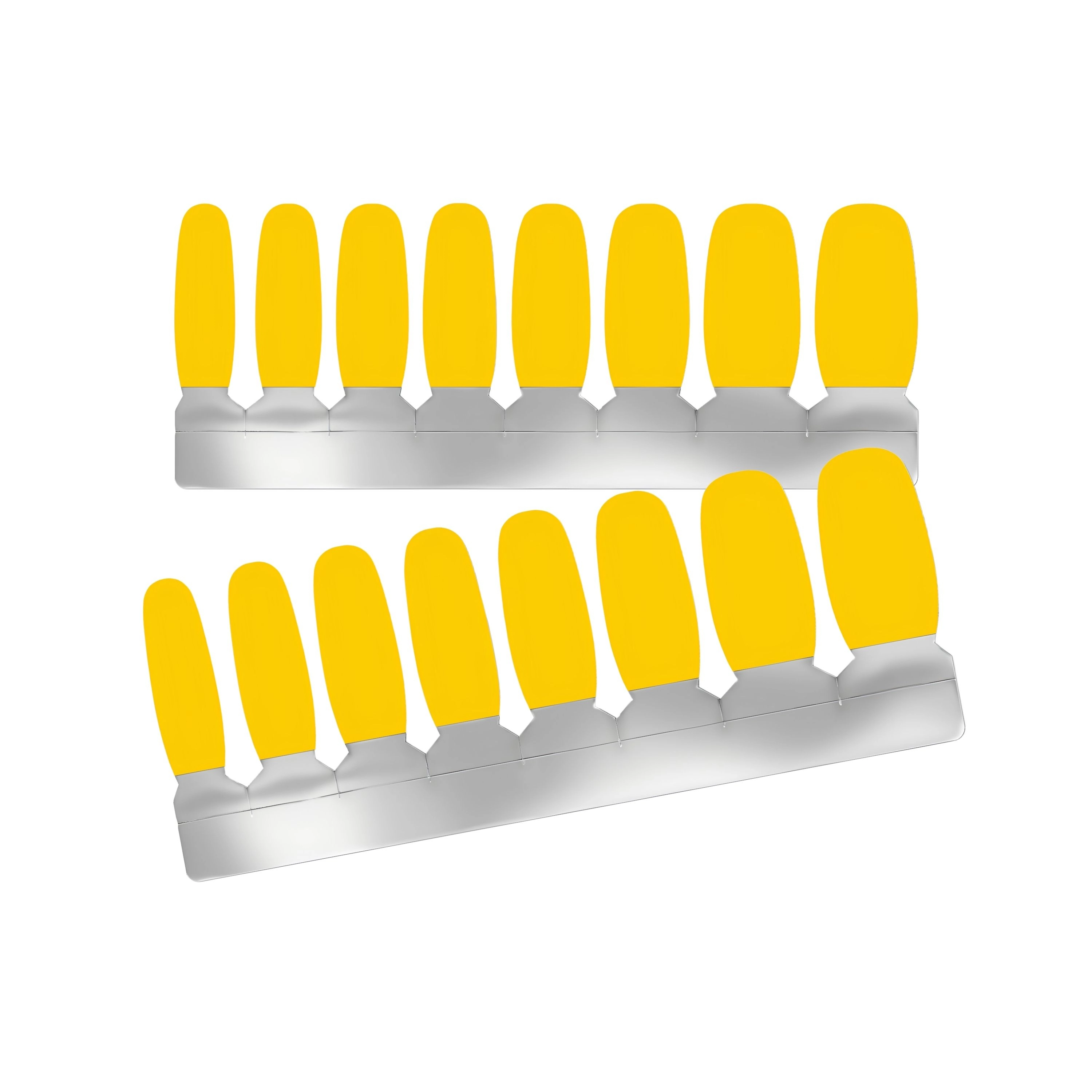 XPNail Women's 2-Pack Bundle of Nail Polish Strips Yellow 16ct