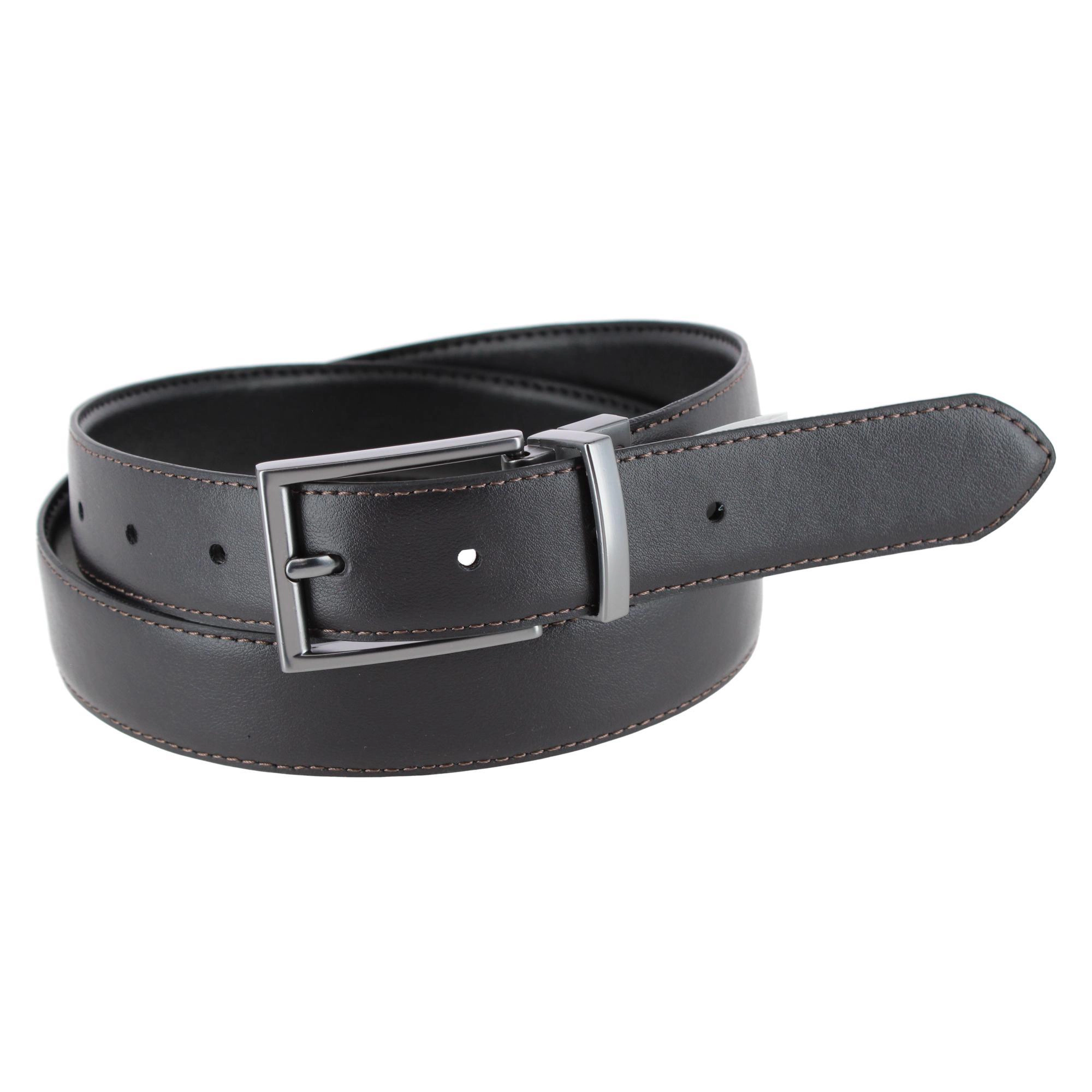 Steve Madden Men's 32mm Smooth Reversible Dress Belt