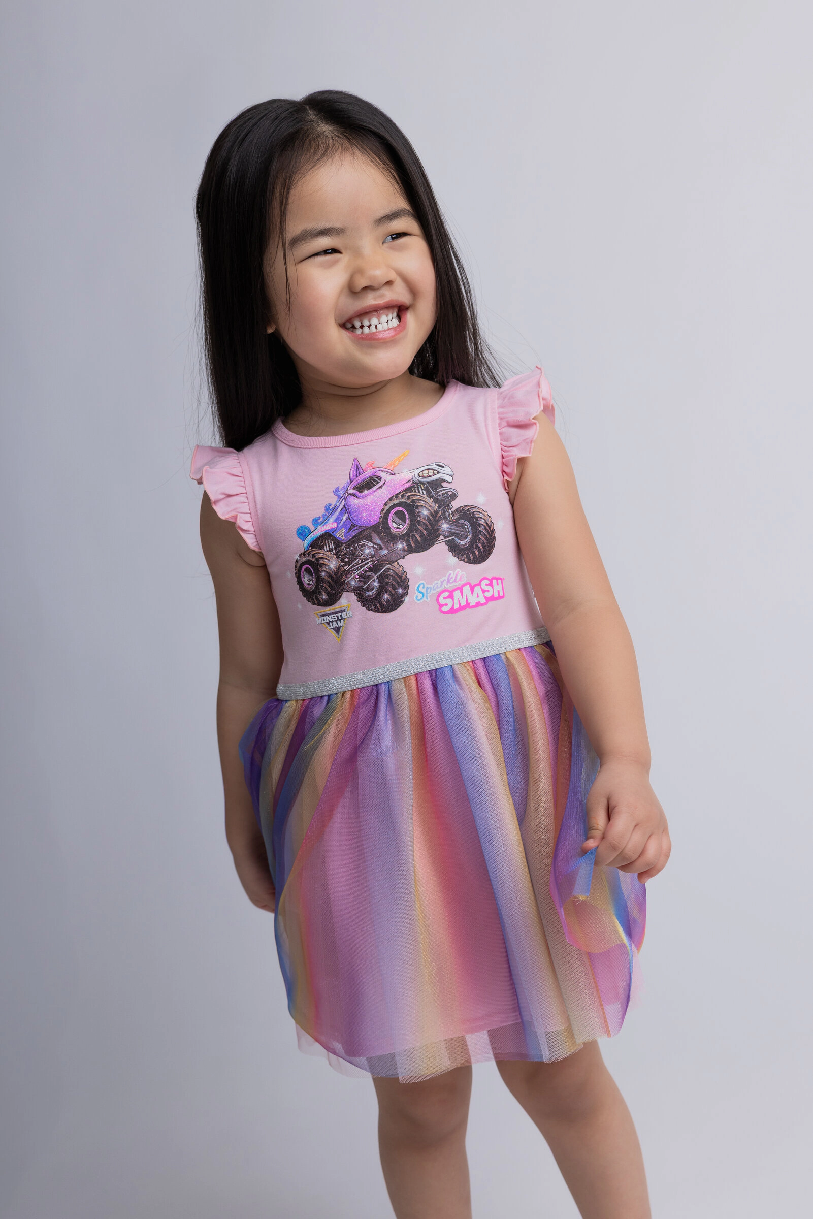 Monster Jam Sparkle Smash Girls' Tutu Dress