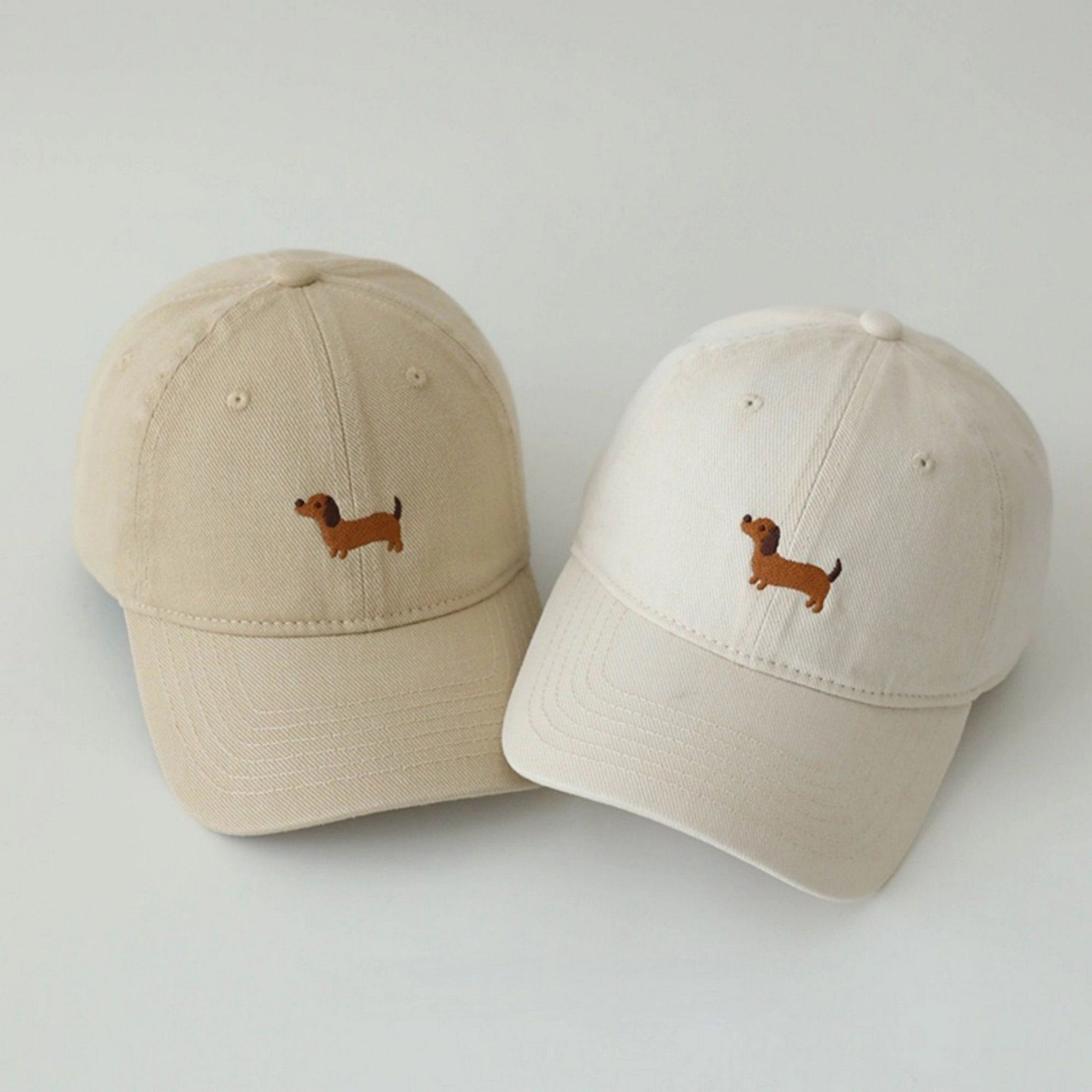 Anna-Kaci Women's Embroidered Sausage Dog Baseball Cap with Curved Brim and Adjustable Strap Casual Life