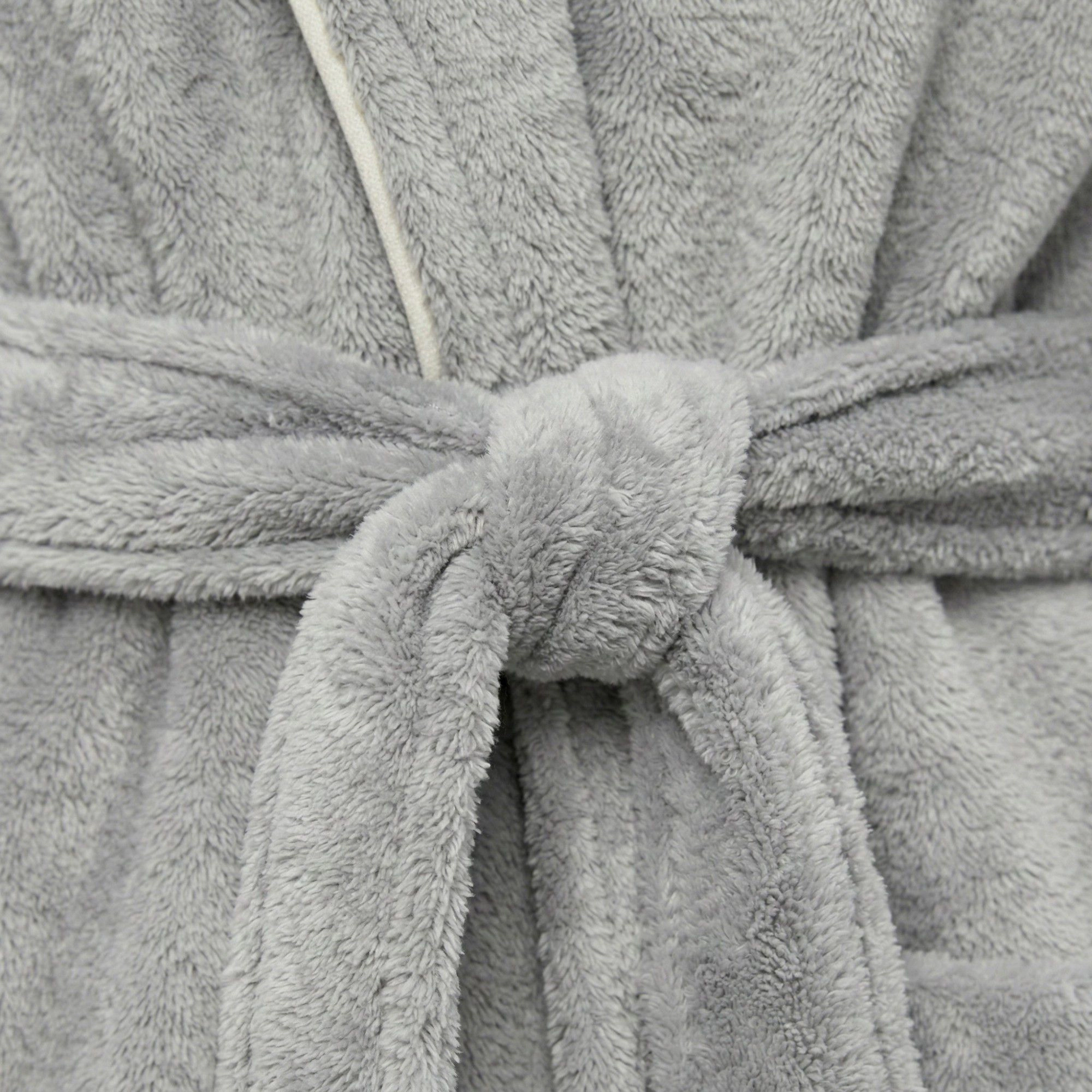 Anna-Kaci Women's Plush Shawl Collar Bathrobe with Full Length Wrap Design Adjustable Waist Tie Sleeves and Pockets