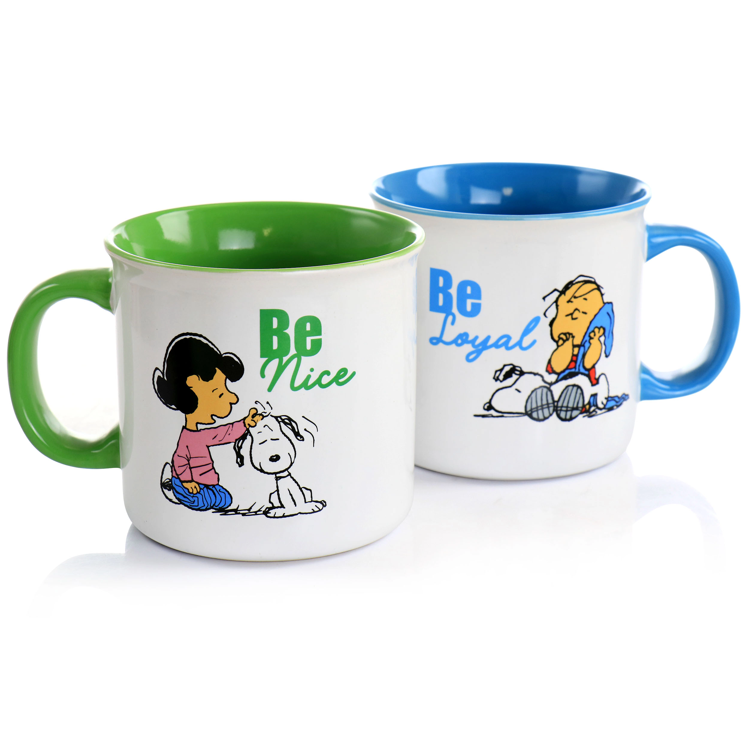 Peanuts Gentle Reminders Stoneware 4 Piece 21oz Mug Set in Assorted Designs