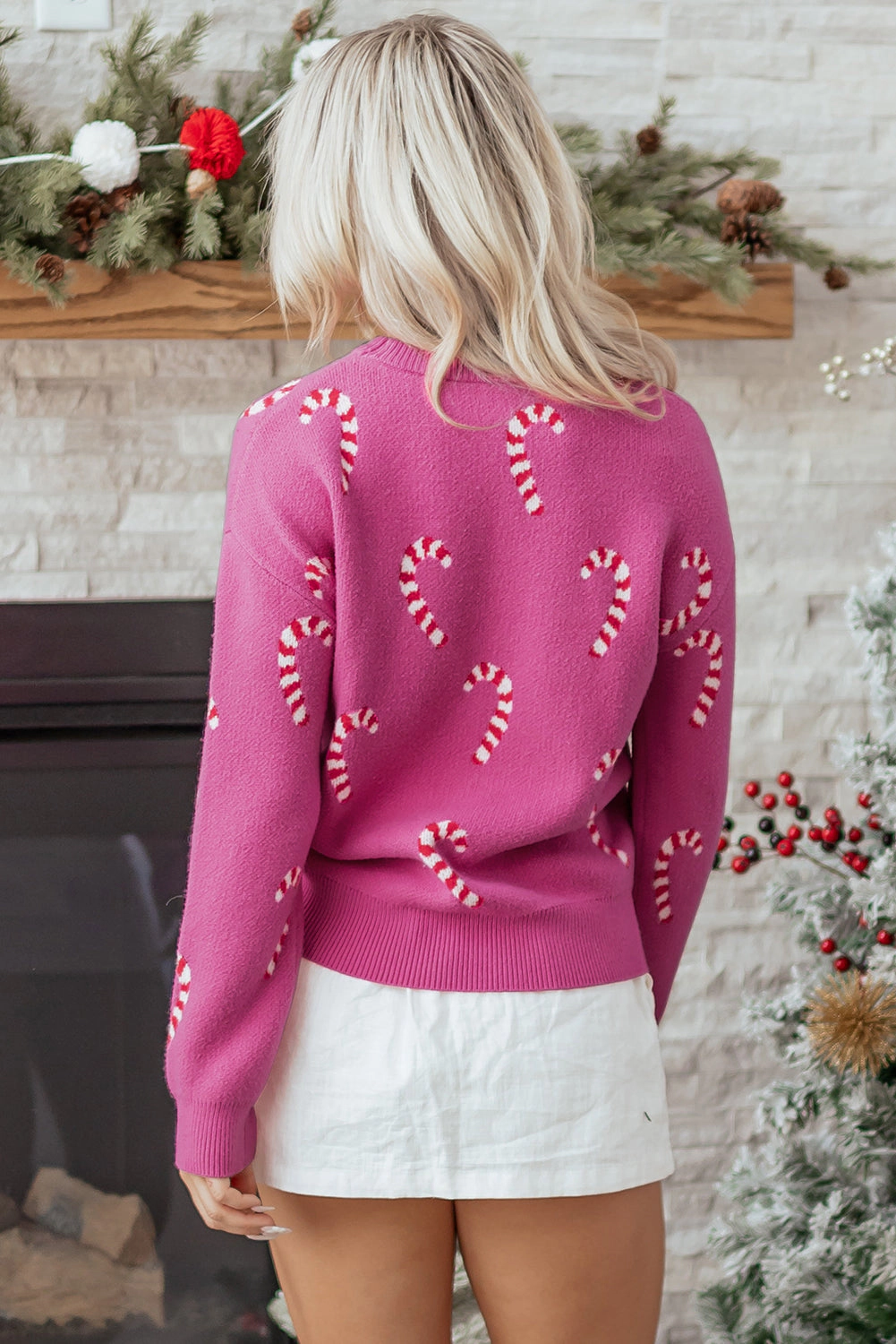 Threaded Pear Women's Ella Holiday Drop Shoulder Sweater