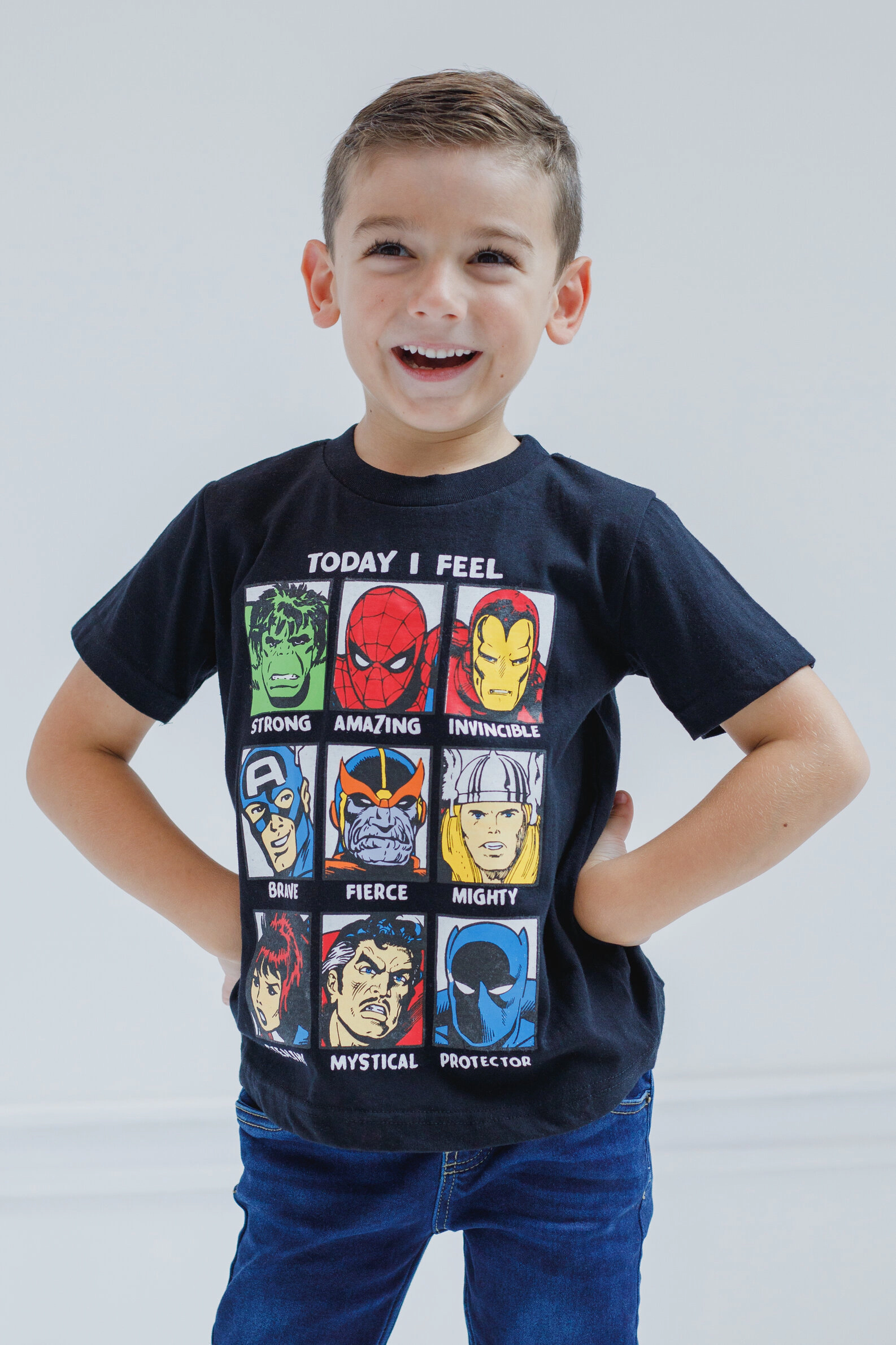 Marvel Boys' 3-Pack Short Sleeve T-Shirts