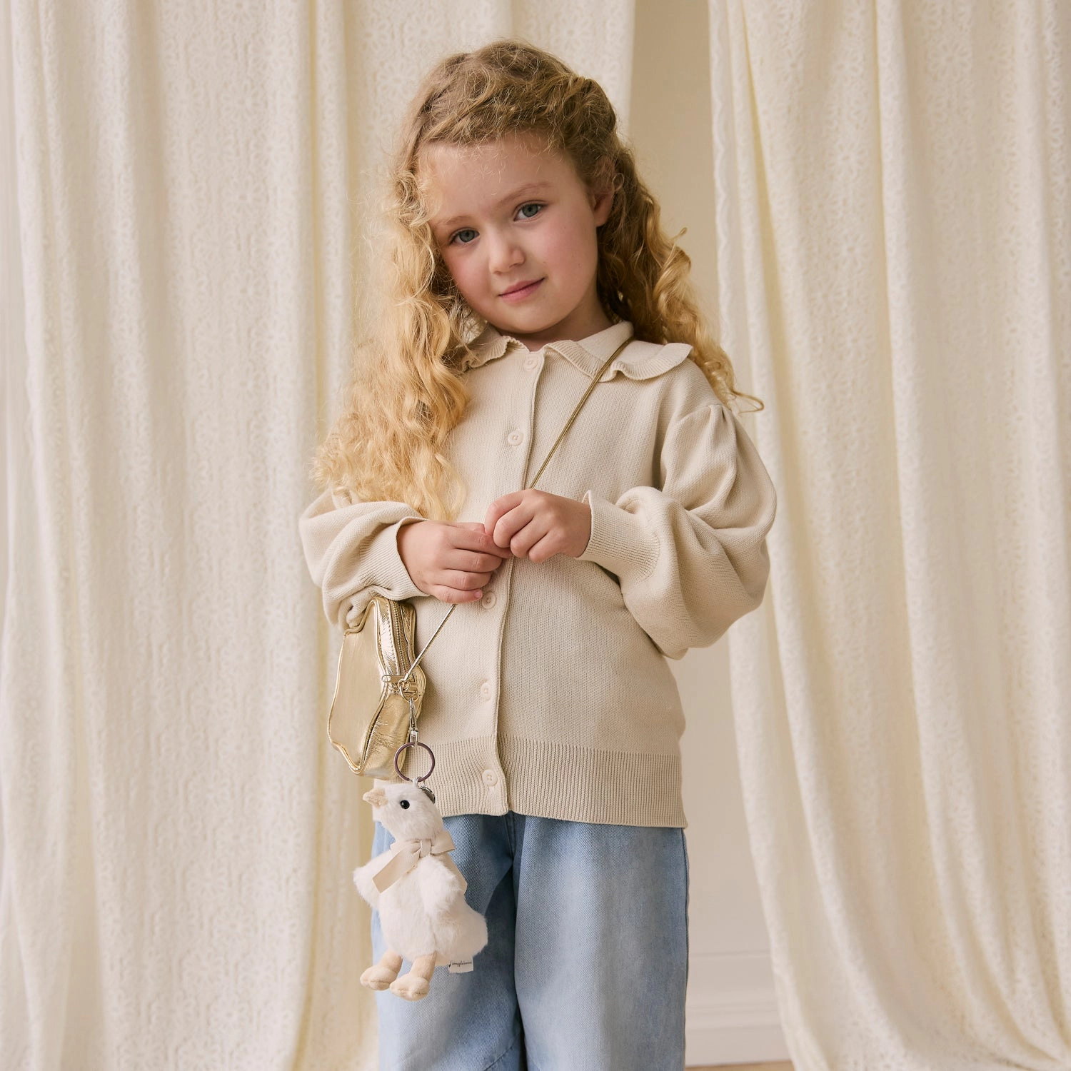 Snuggle Bunnies Rosie the Duck 6" Keychain with Bow