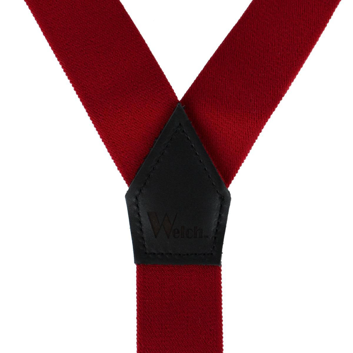Welch Men's Elastic 1.5 Inch Y-Back Clip End Suspenders