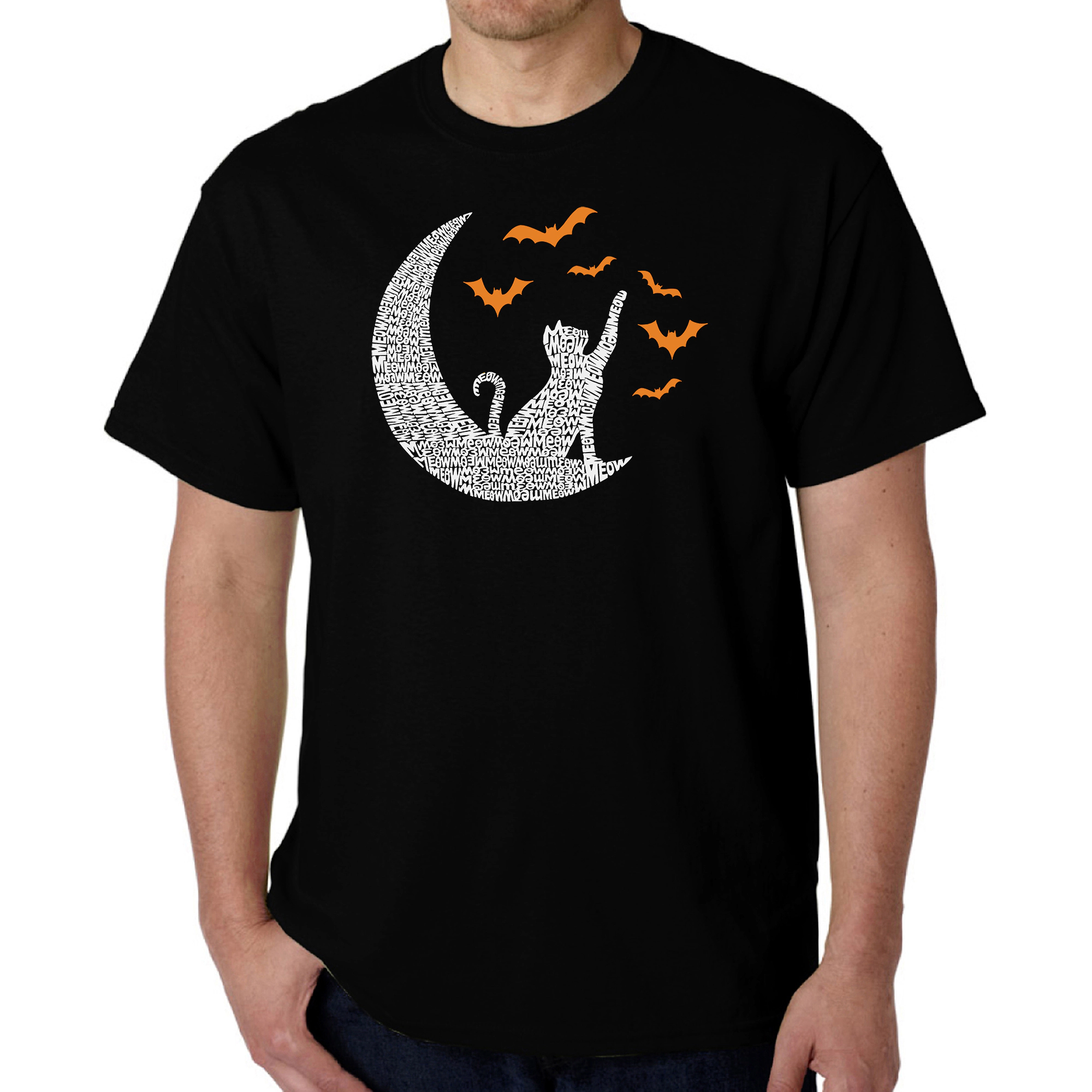 LA Pop Art Men's Word T-Shirt - Lunar Bats