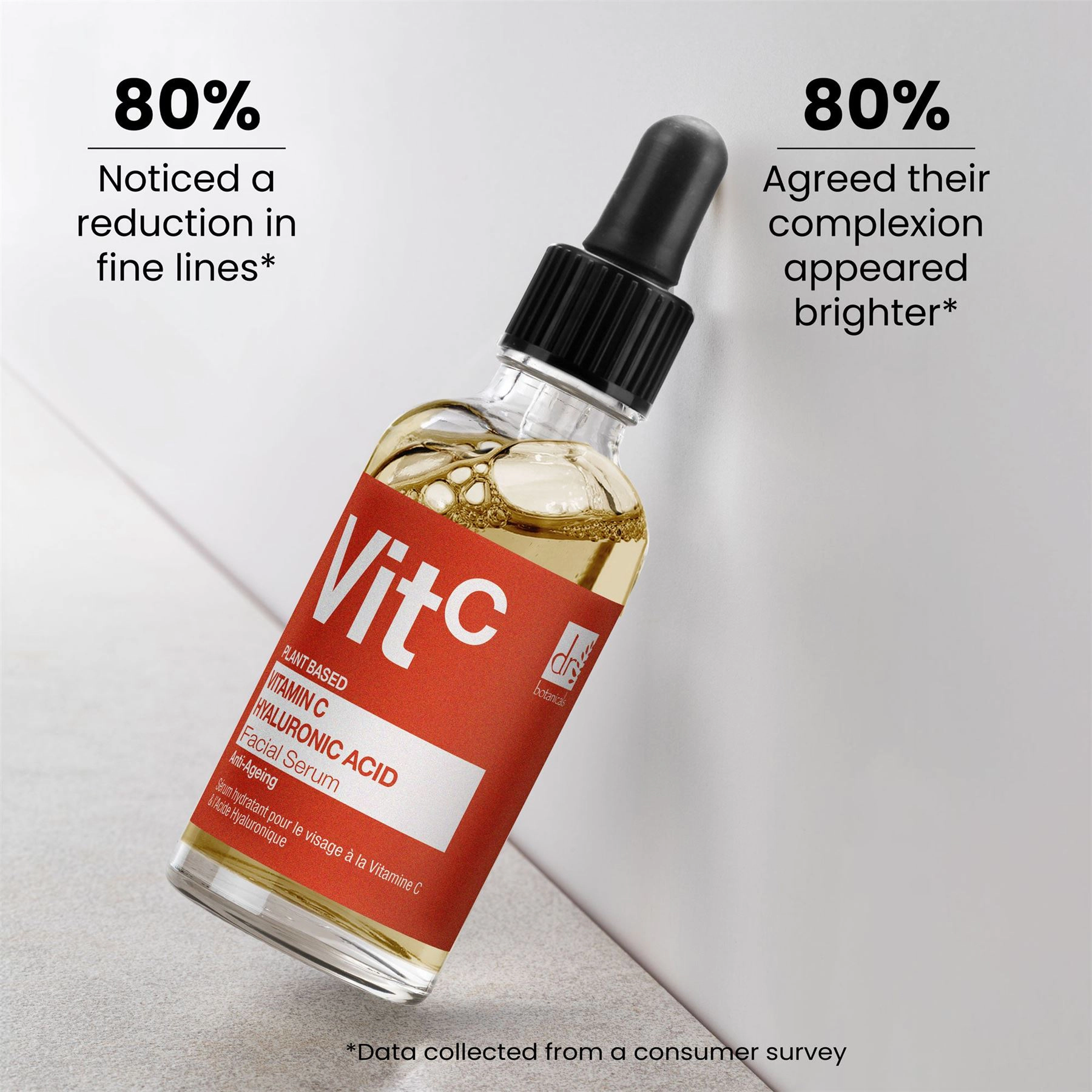 Dr Botanicals Vitamin C 5% & Hyaluronic Acid 2% Hydrating Facial Serum 30ml