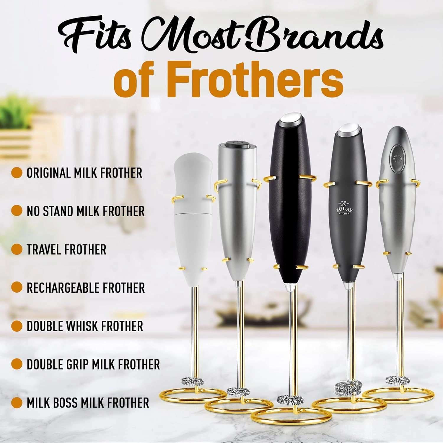 Zulay Kitchen Original Frother Stand for Milk Frothers