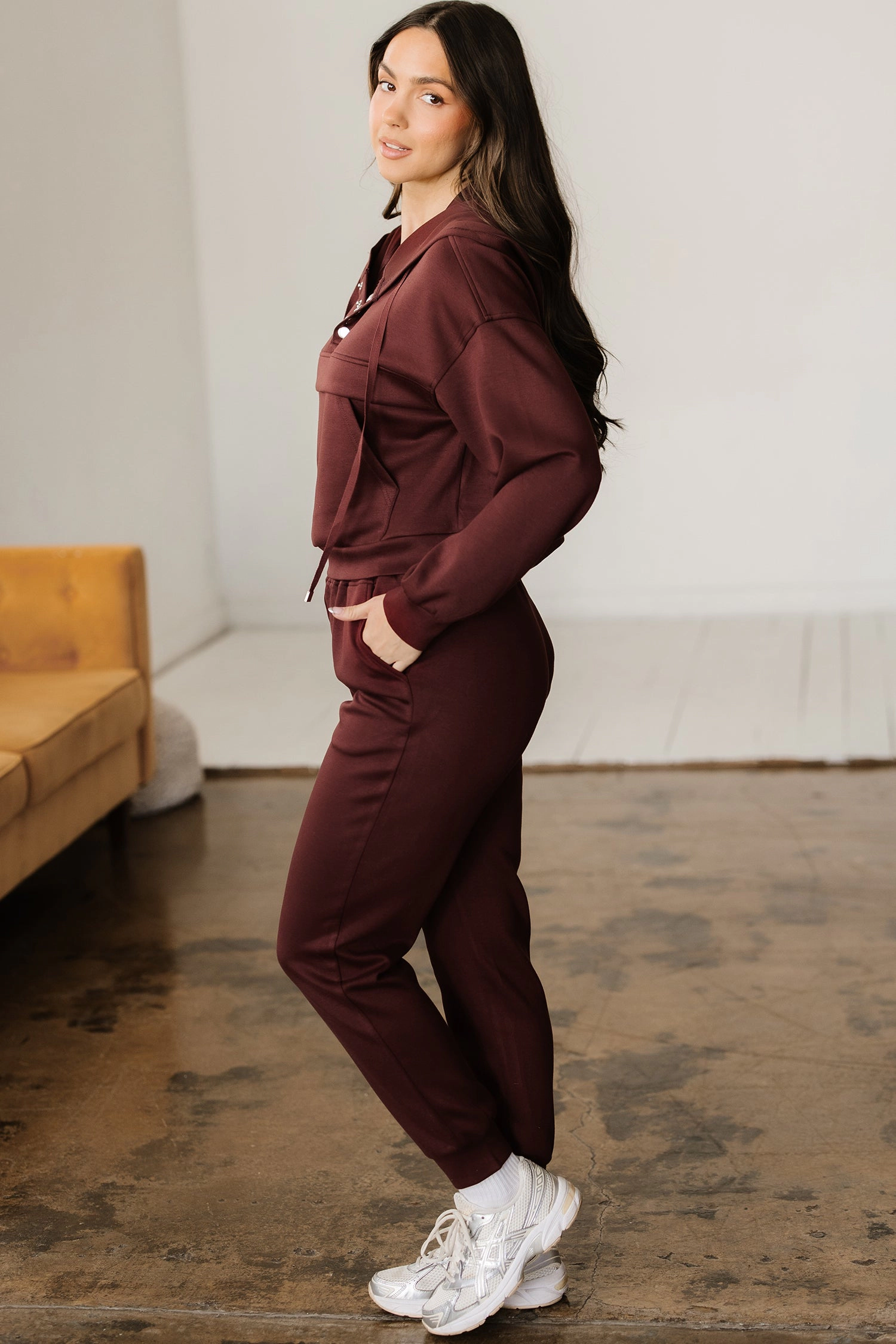 Threaded Pear Women's Kimberly Hoodie Jogger 2pcs Set