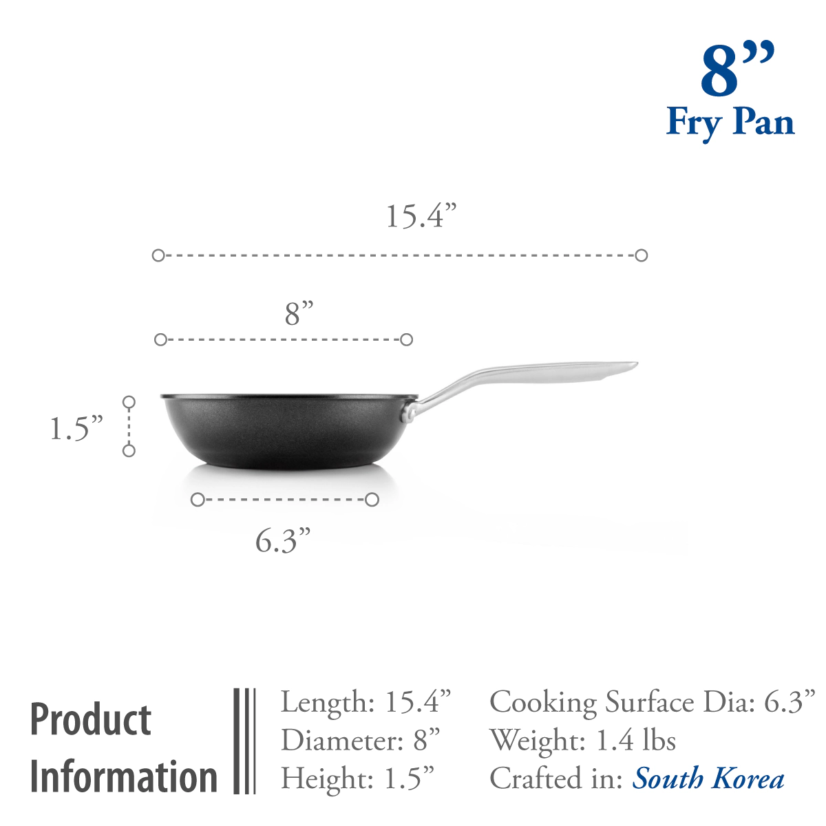 TECHEF Onyx - 8 Inch Nonstick Frying Pan