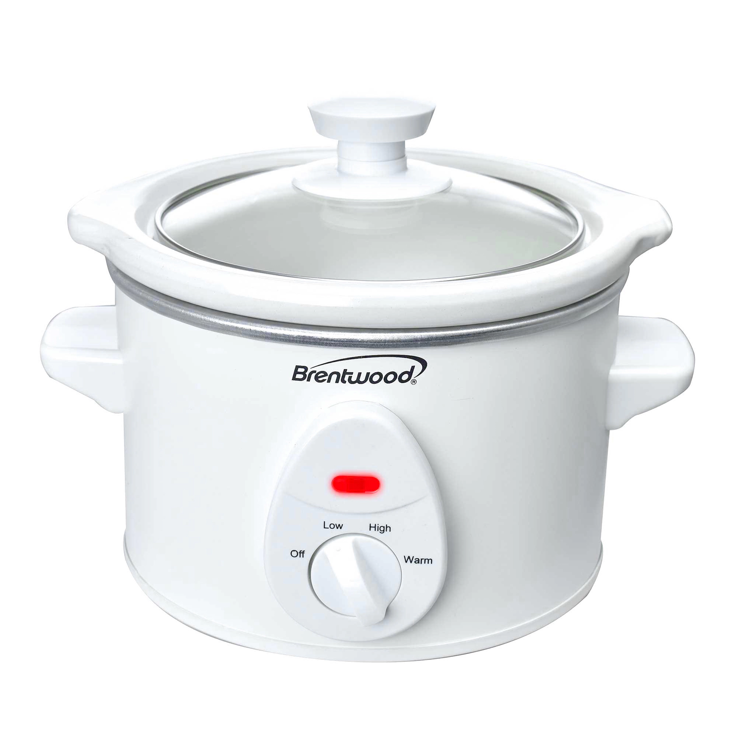 Brentwood 1.5 QT Slow Cooker in White