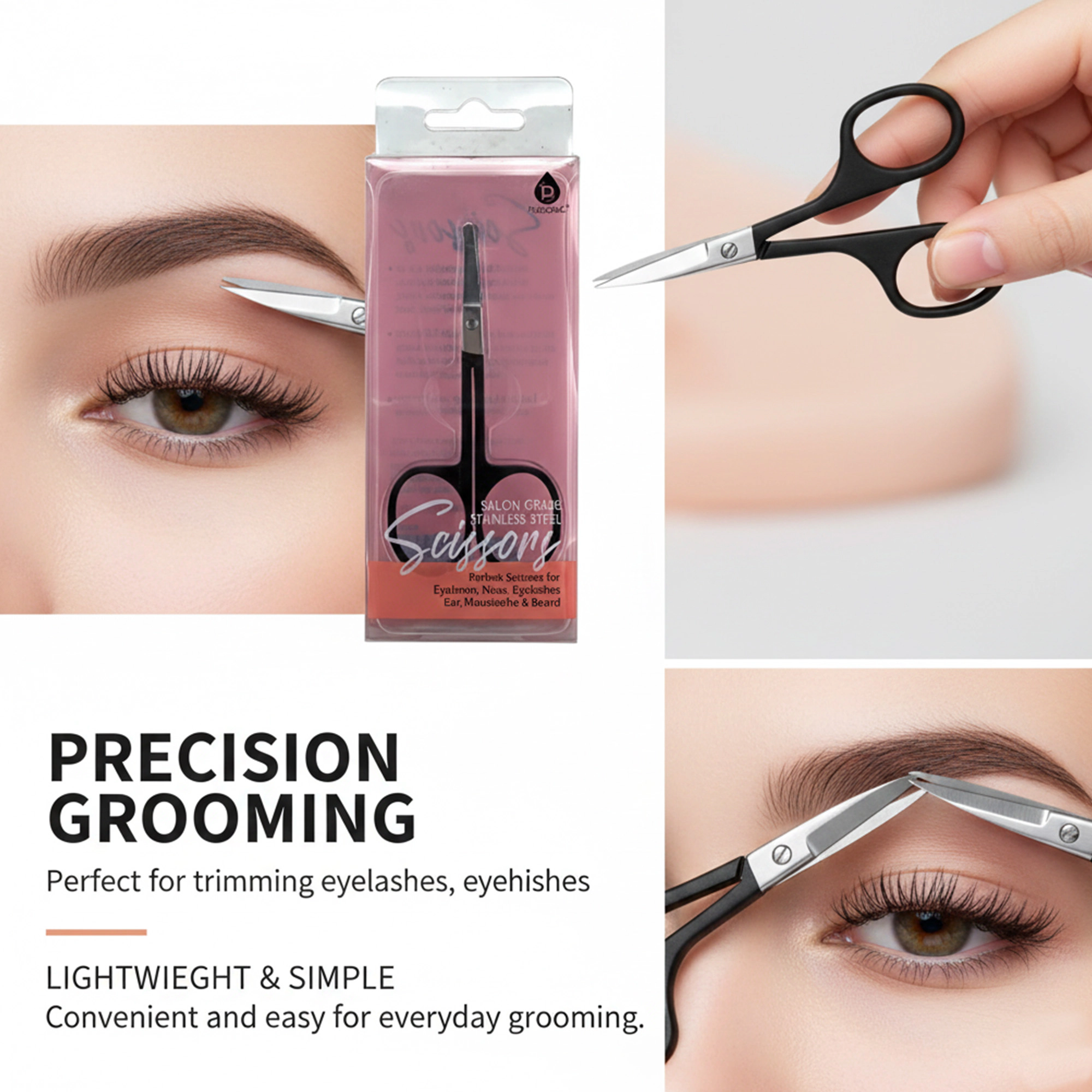 Pursonic Unisex Precision Stainless Steel Grooming Scissors