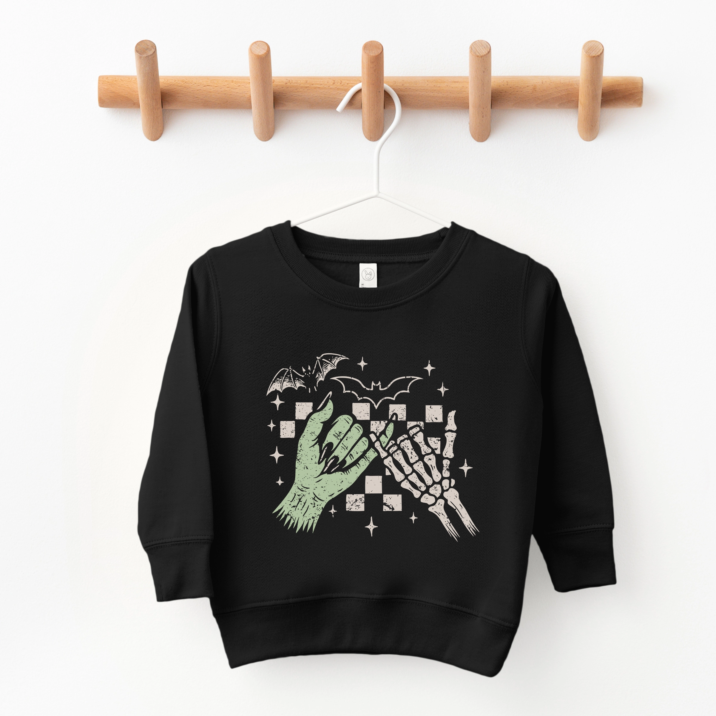 The Juniper Shop - Toddler Graphic Sweatshirt Pinky Promise Skeleton