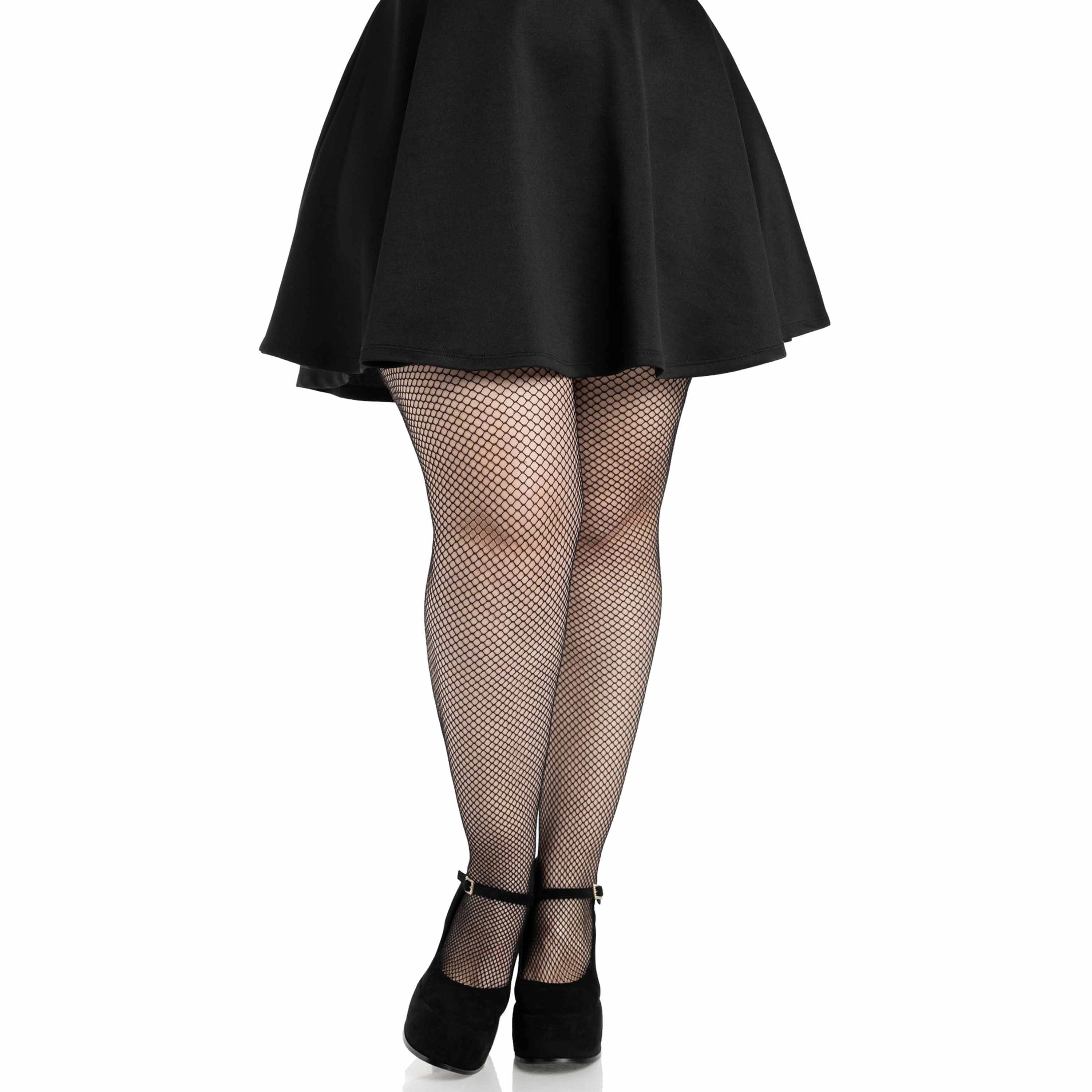 Leg Avenue Women's Plus Size Spandex Fishnet Tights