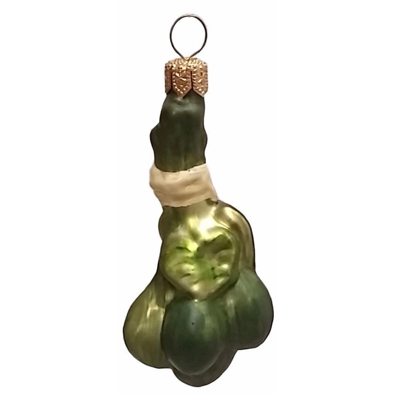 Pinnacle Peak Trading Company Green Capers Polish Blown Glass Christmas Ornament Set of 2 Holiday Decorations
