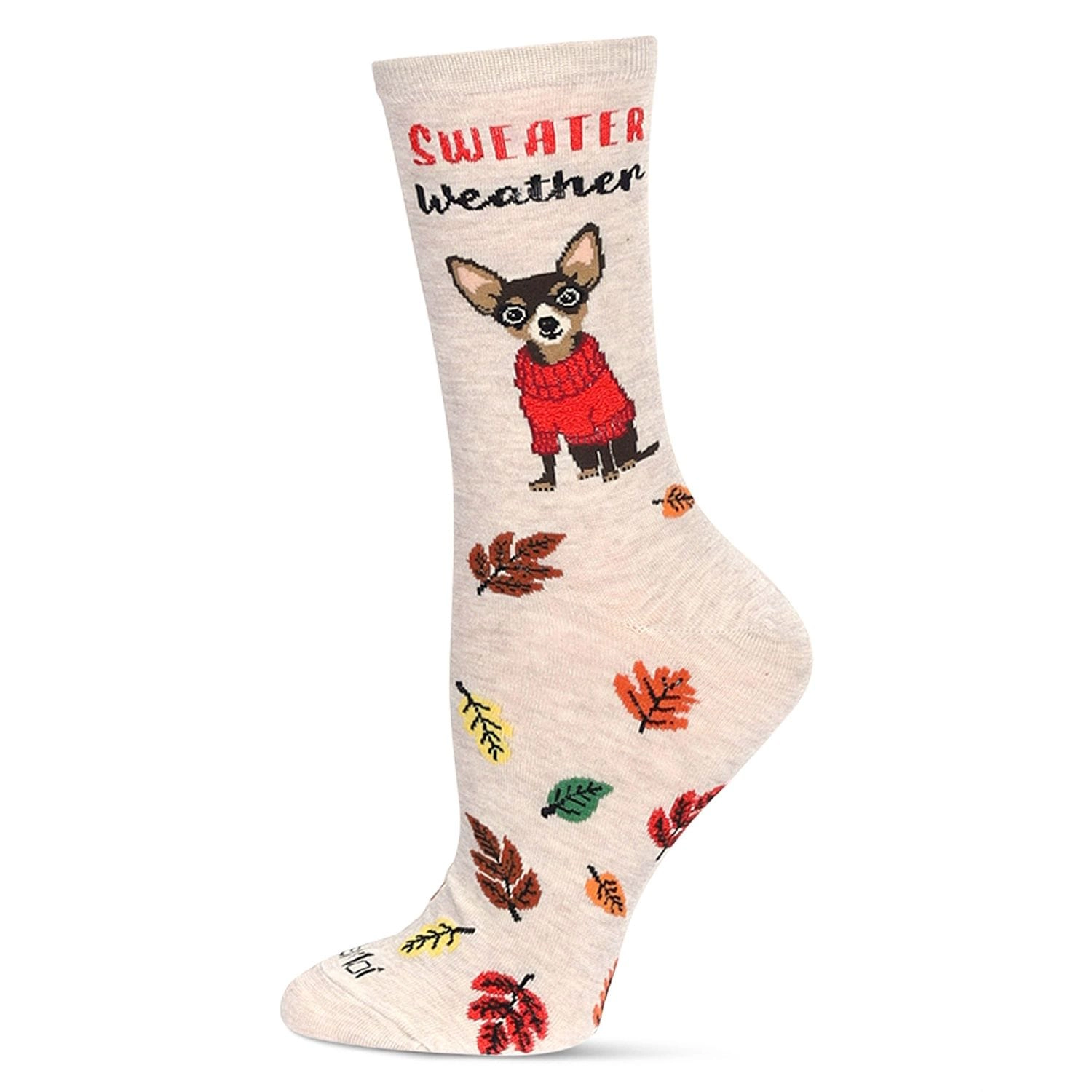 MeMoi Women's Sweater Weather Bamboo Crew Socks