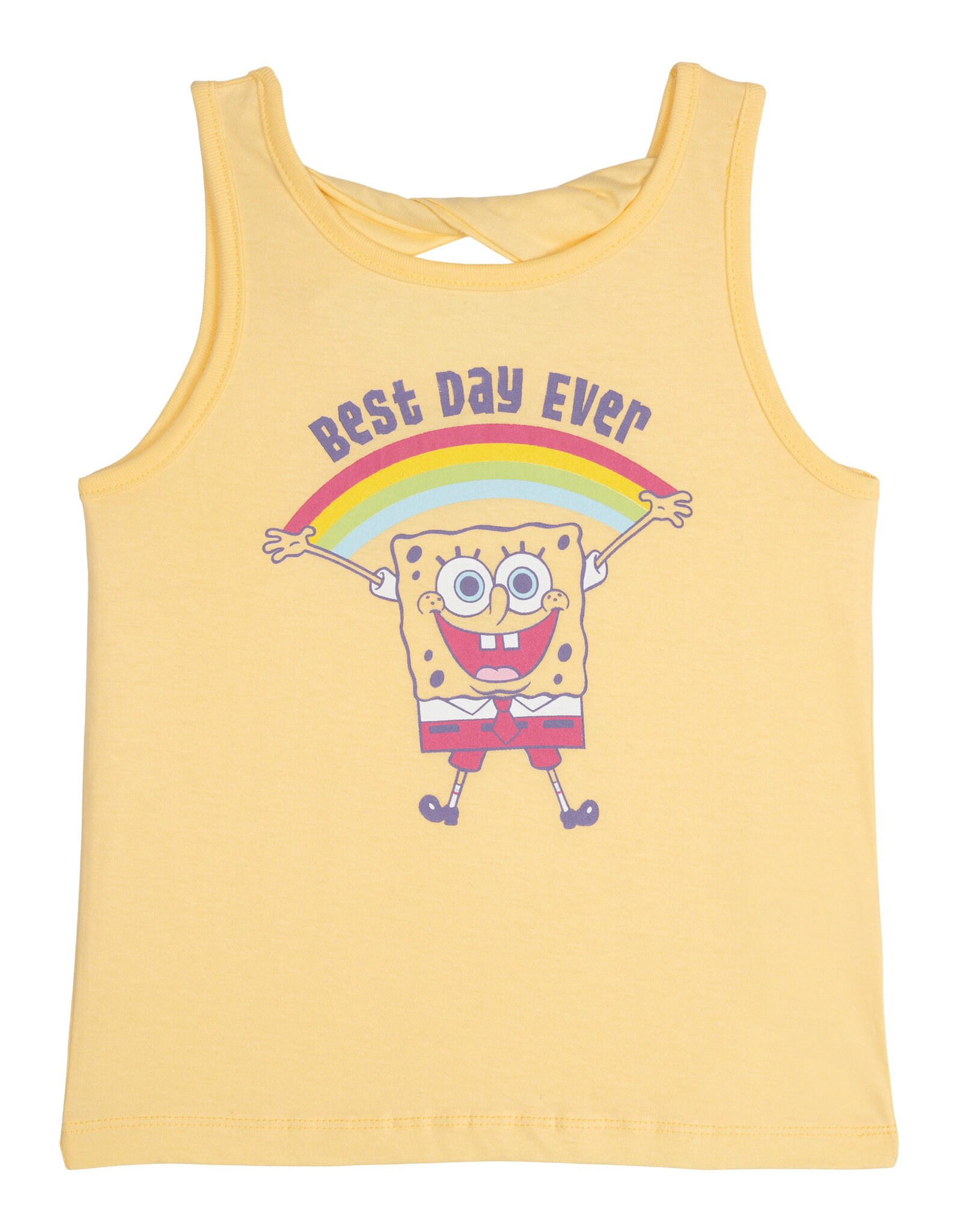 SpongeBob SquarePants Girls' Athletic 2-Piece Tank Top and Mesh Shorts Set