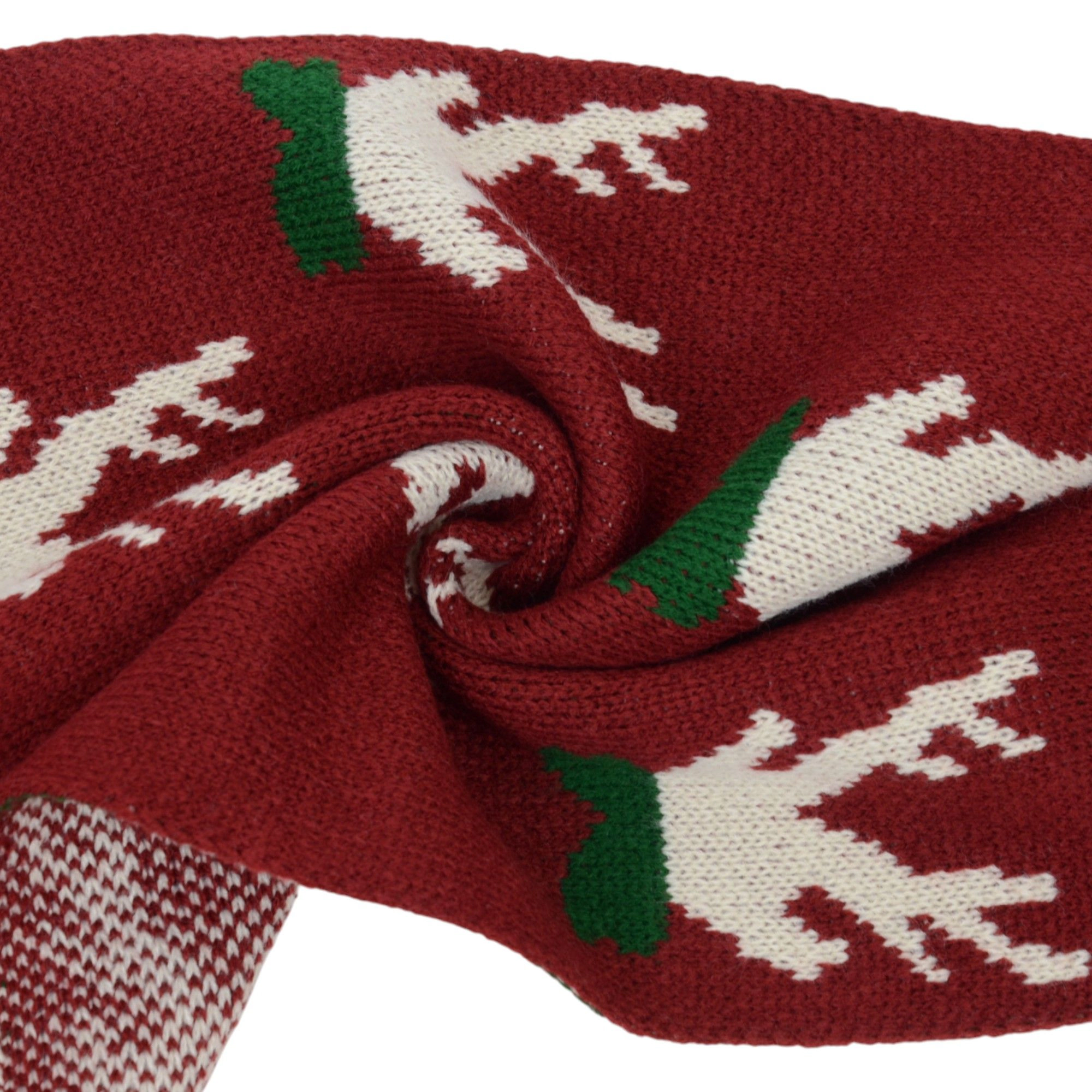 Anna-Kaci Women's Holiday Reindeer Snowflake Knit Winter Scarf 66 x 12