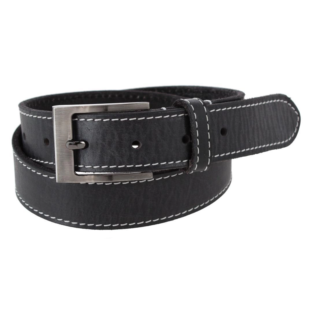 Stone Mountain Boy's Contrast Stitch Leather Casual Belt