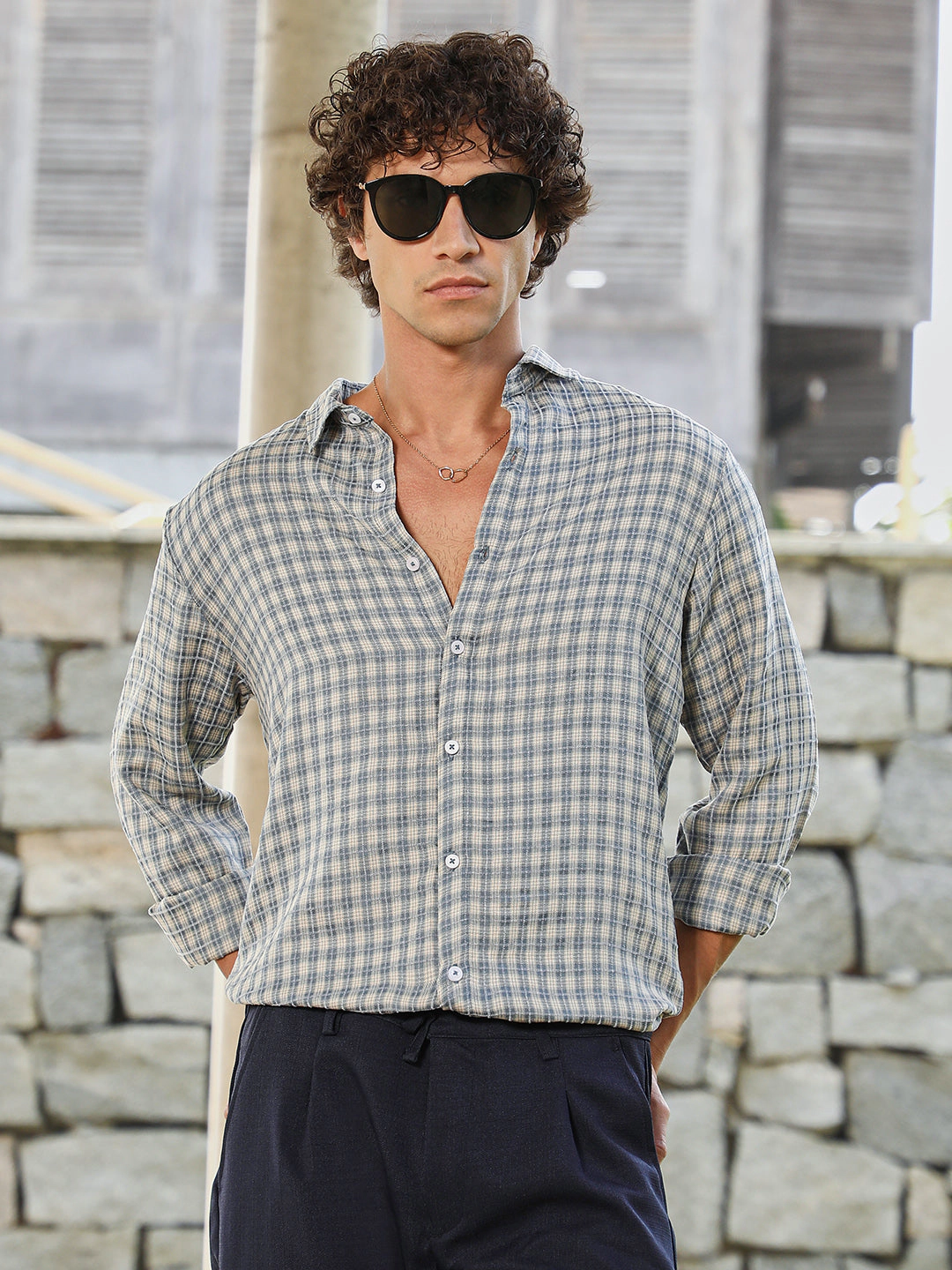 Cahoot Men's Bi-Check Shirt