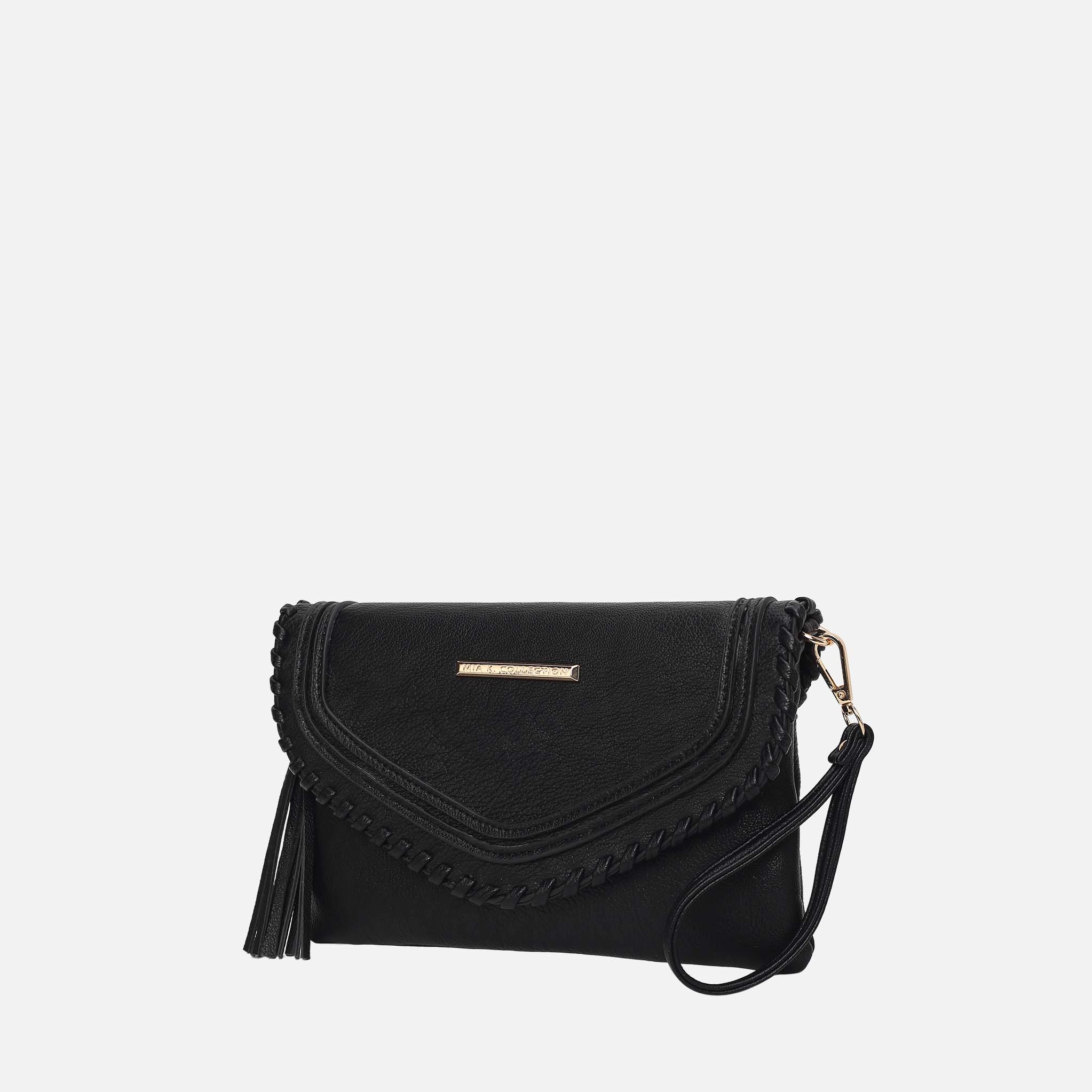 Mia K Collection Remi Vegan Leather Convertible Shoulder Bag