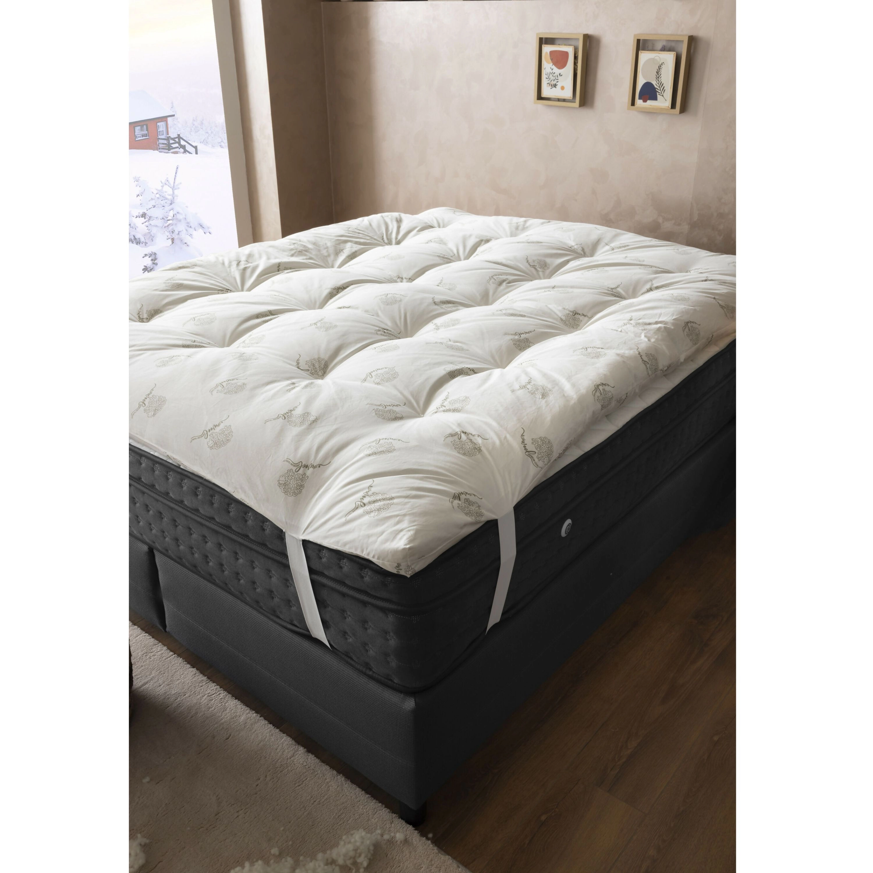 Wear Sierra Duvetta Natural Wool Mattress Topper