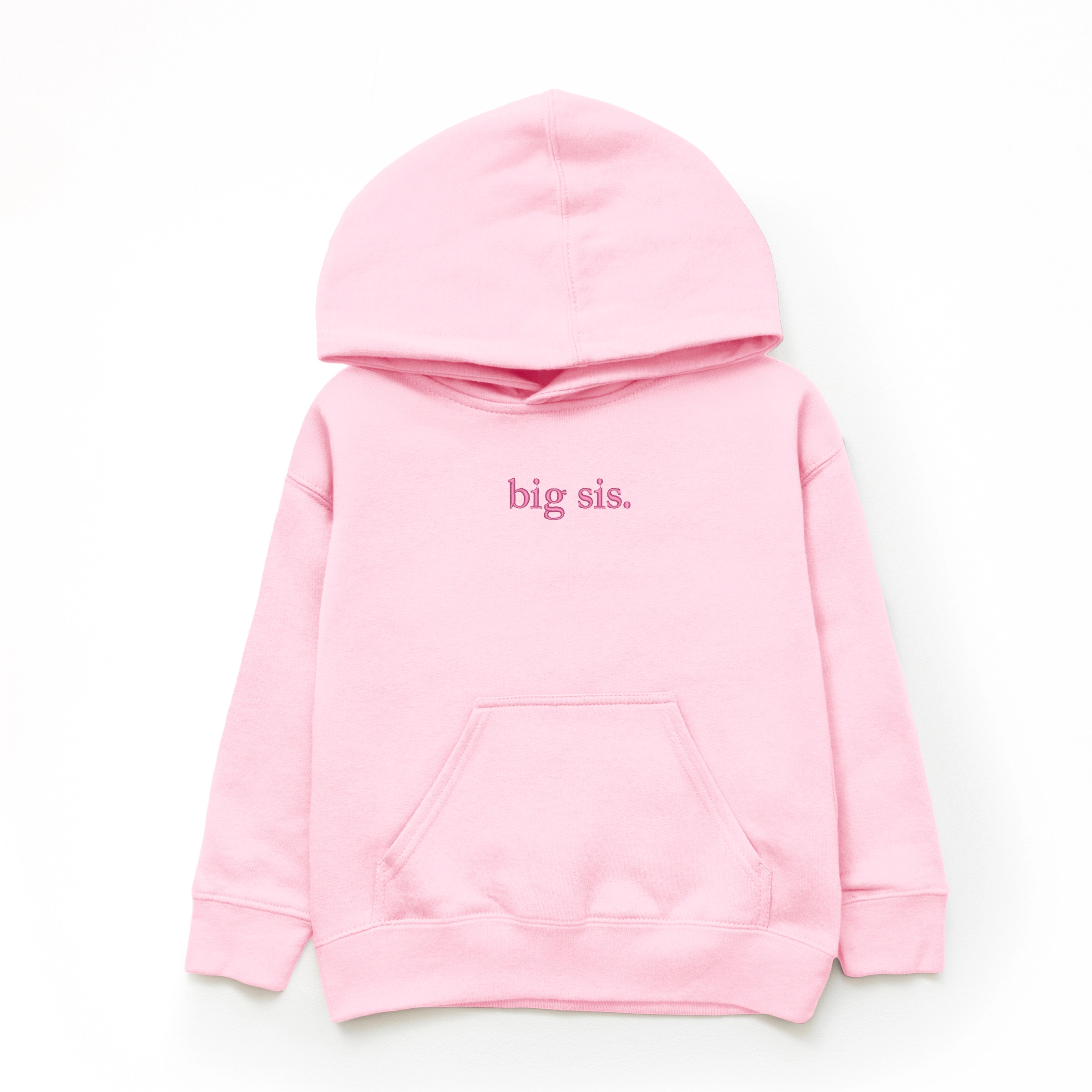 The Juniper Shop - Embroidered Big Sis Typewriter Youth Graphic Hoodie