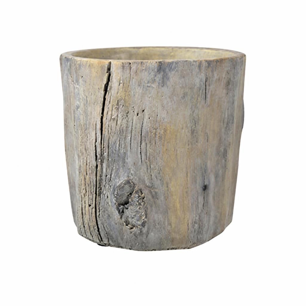 WOW PIONEER Solid Cement Outdoor Garden Planter Pot for Planting Flowers Herbs and Greenery