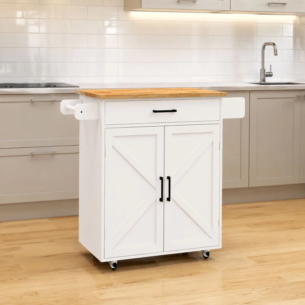 ELEMENT ACE Rolling Kitchen Island Storage Cart