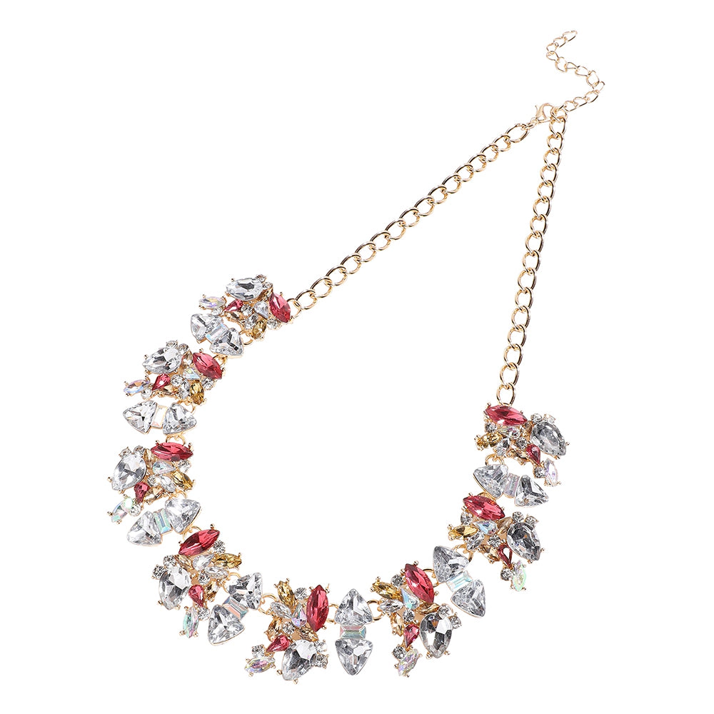 SOHI Women's Crystal Collar Necklace
