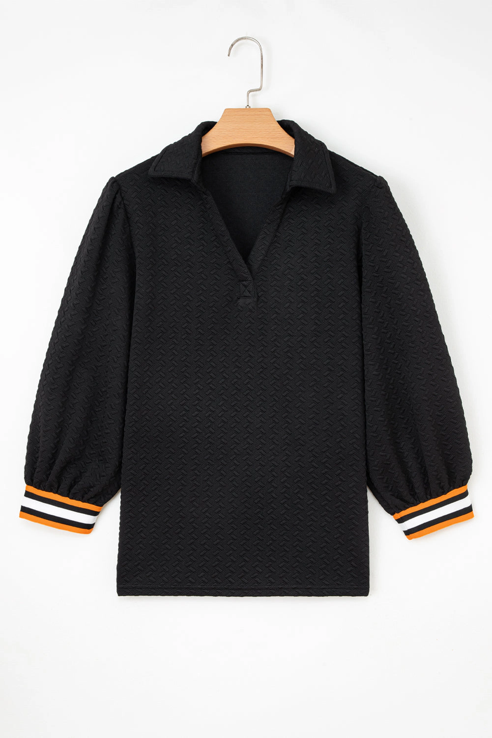 Threaded Pear Women's Keziah Patchwork Polo Collar Pullover