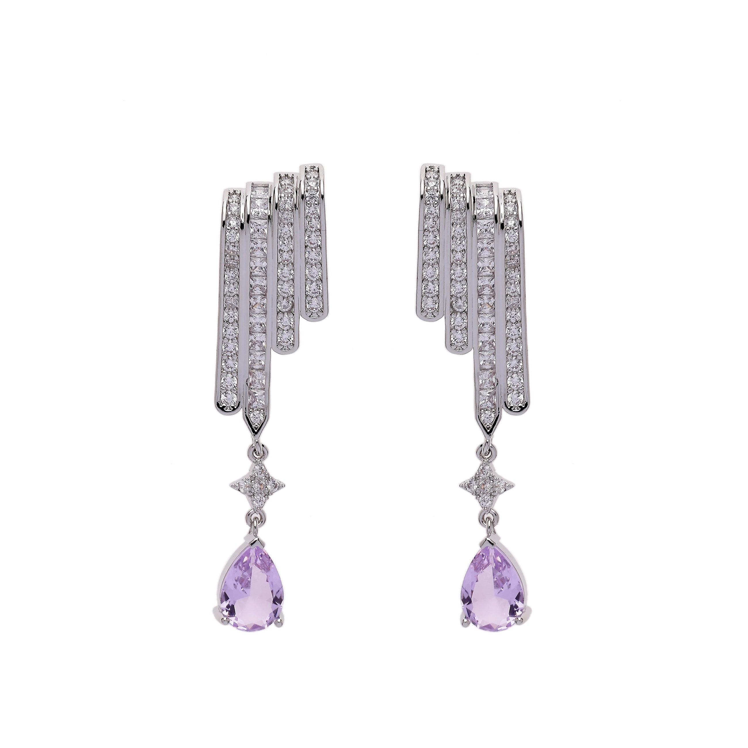 AGP PARIS Womens Angel Wing Drop Earrings