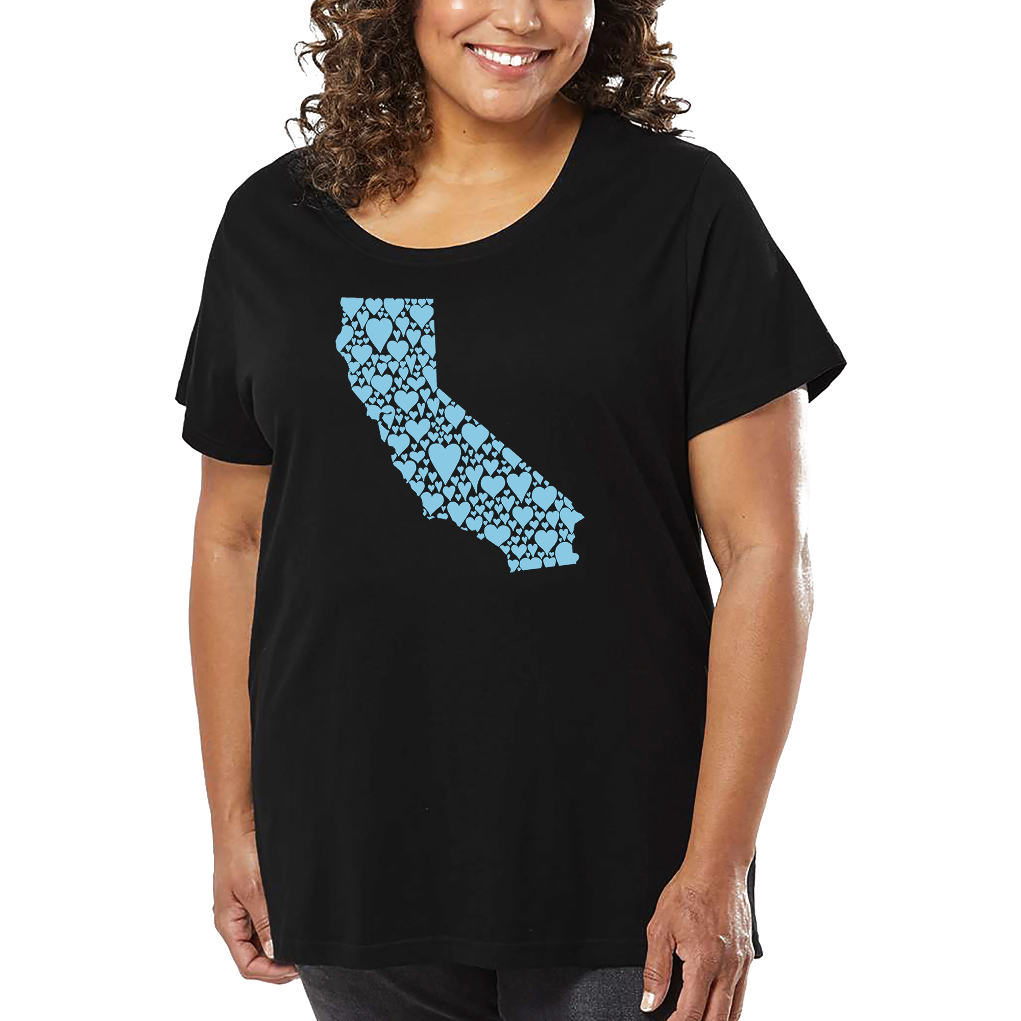 LA Pop Art Women's Plus Word T-Shirt