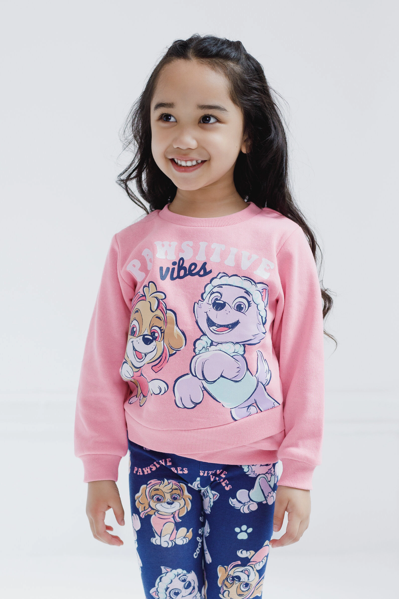 Paw Patrol Girls' Fleece 2-Piece Sweatshirt and Leggings Set