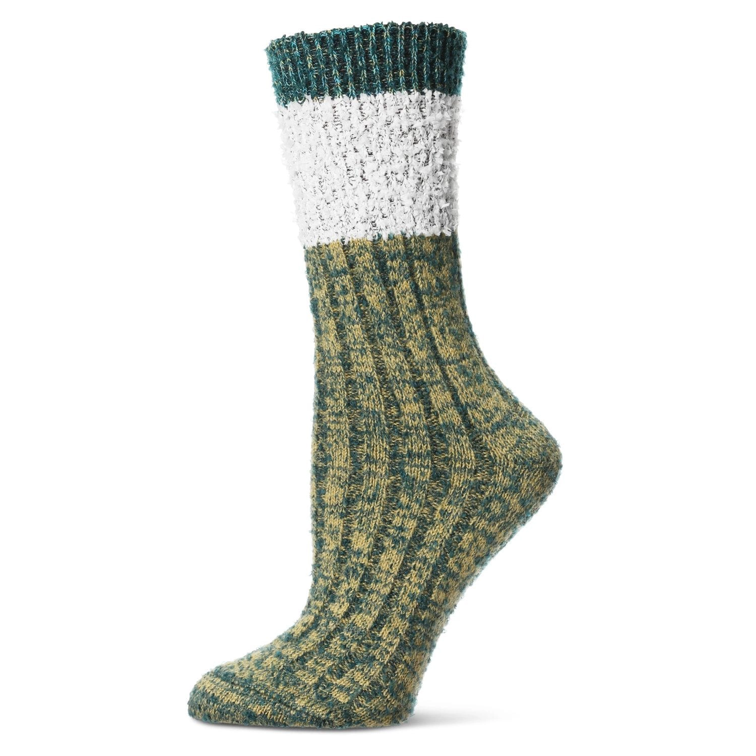MeMoi Women's Distinctone Stripe Soft-Fit Wool Blend Crew Socks