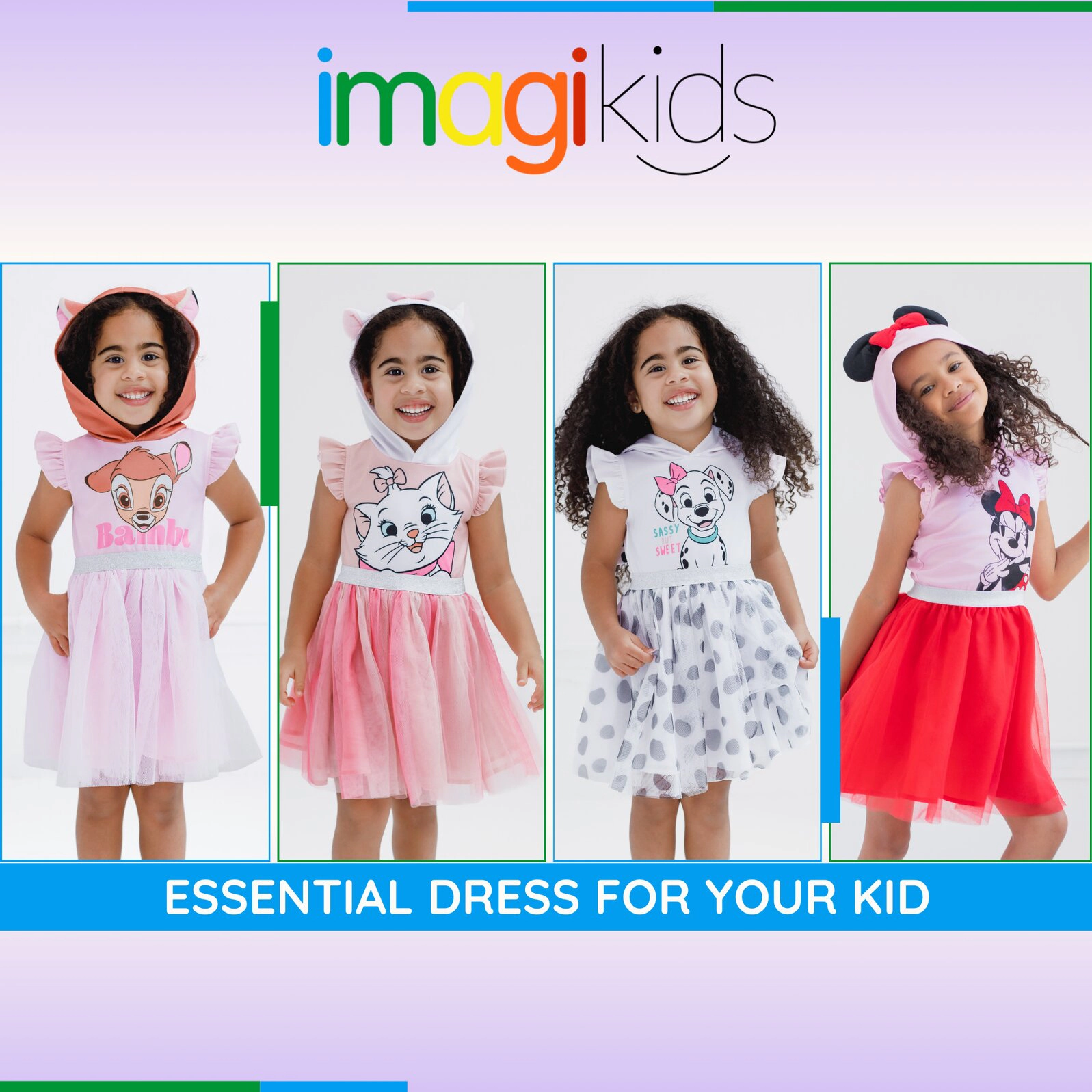 Disney Classics Girls' Cosplay Hooded Dress