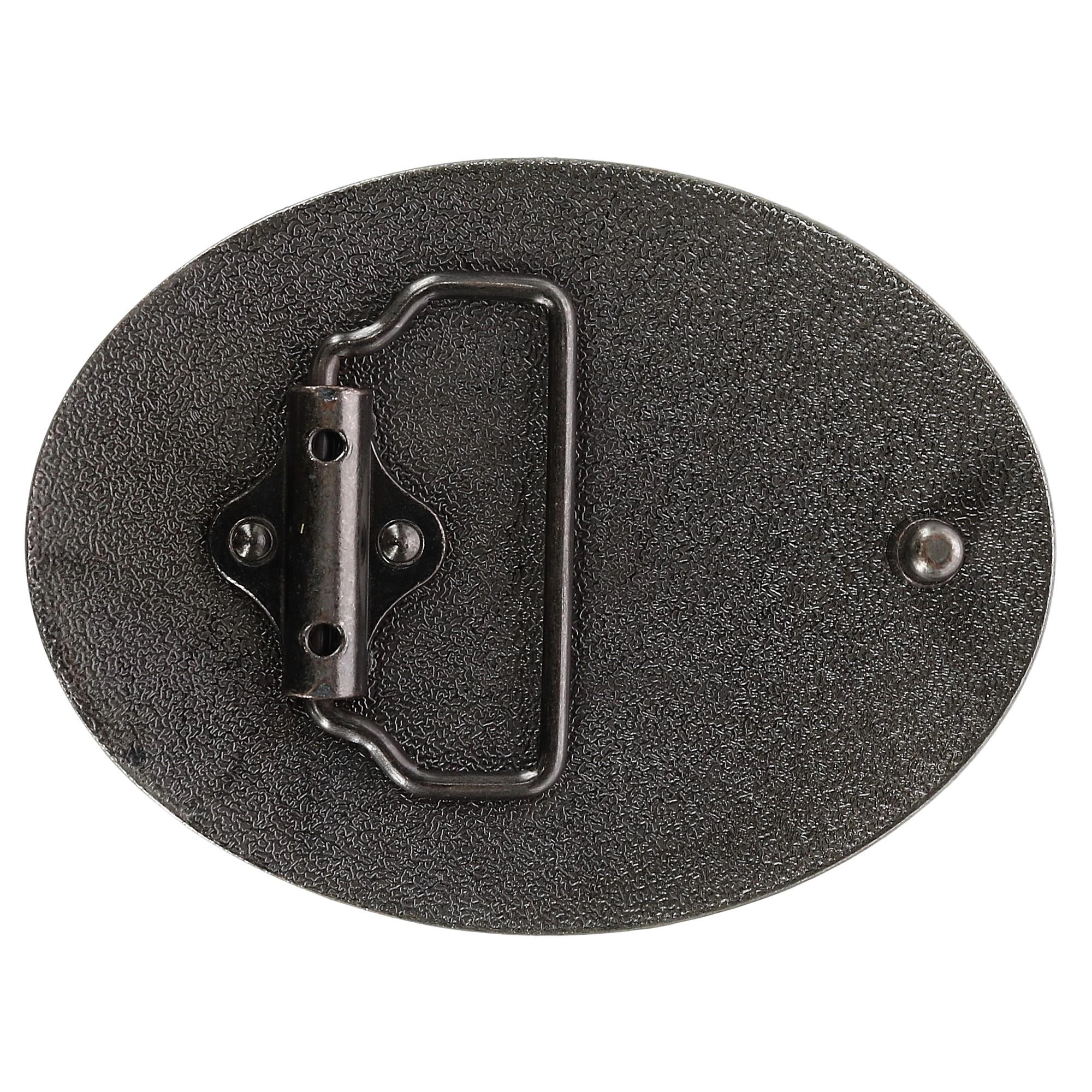 CTM Blank Oval Belt Buckle with Edge Detail