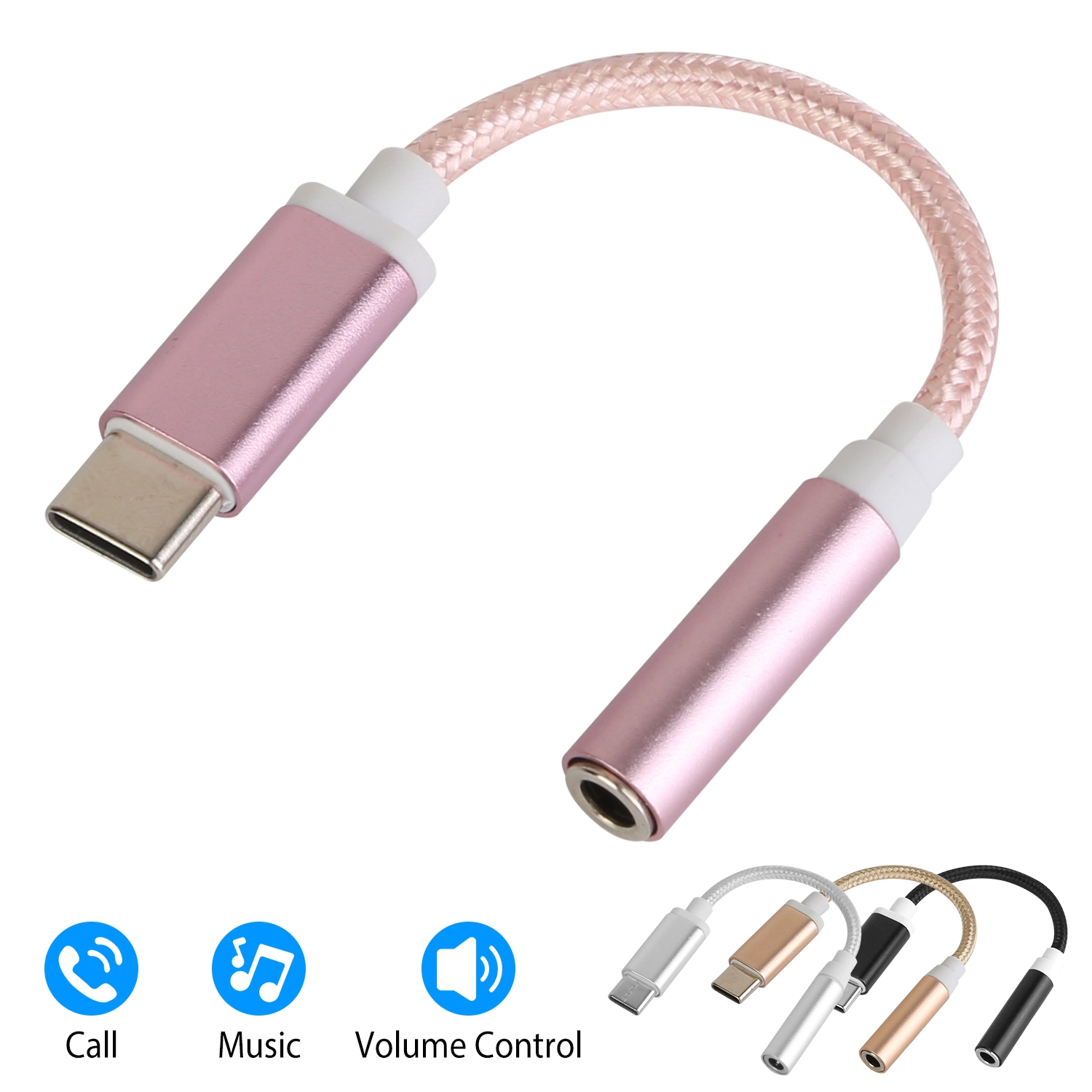 GBruno Braided USB-C To 3.5mm Audio Adapter