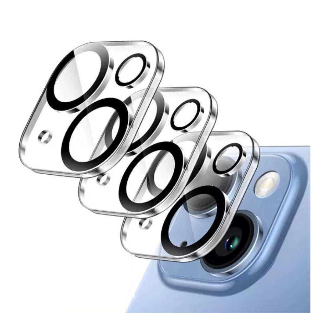 Qixxronics Camera Lens Protector for iPhone 13 Mini Camera Lens Tempered Glass Protector [Night Circle] 3PCS