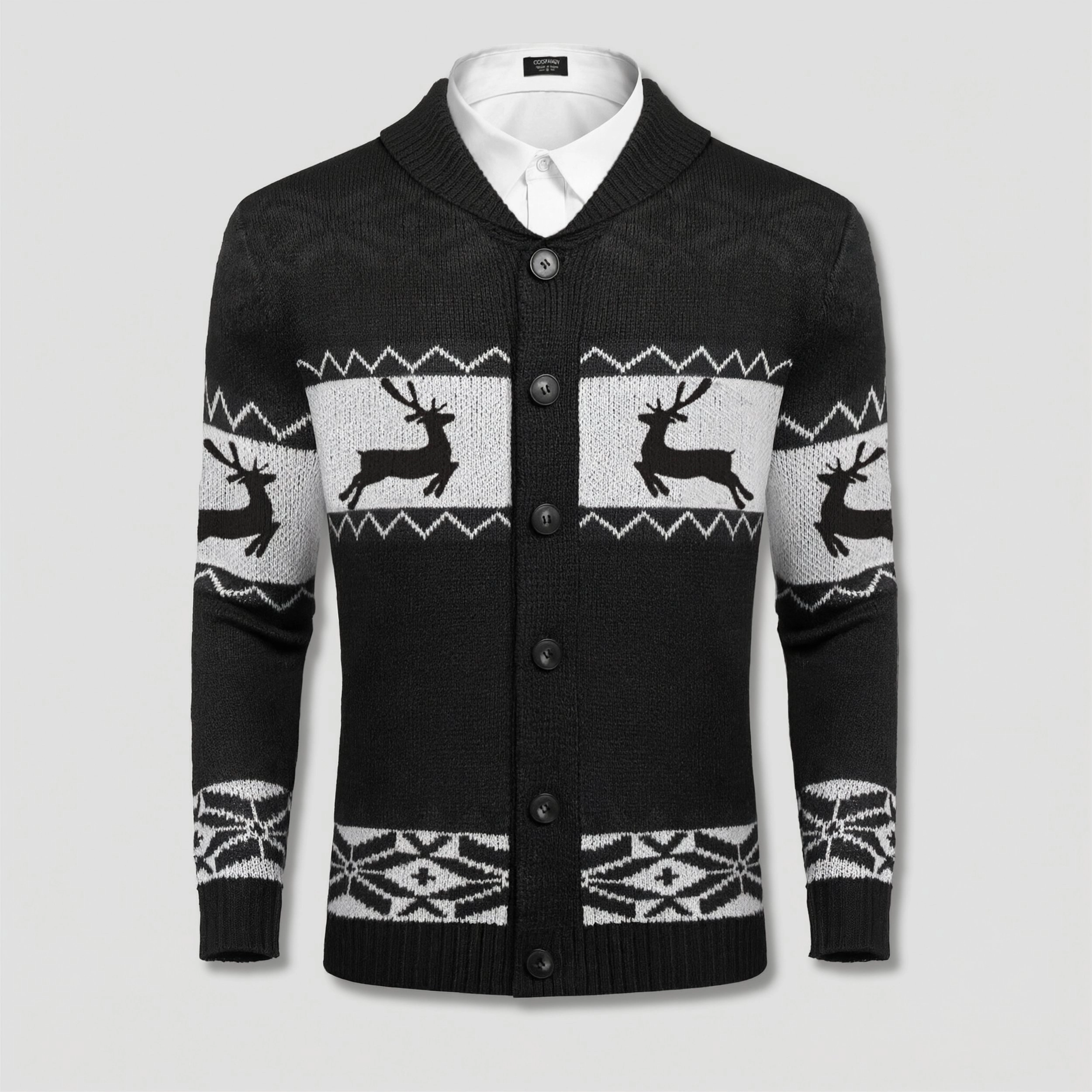 COOFANDY Men's Regular Fit V Neck Long Sleeve Button Down Cardigan Sweater