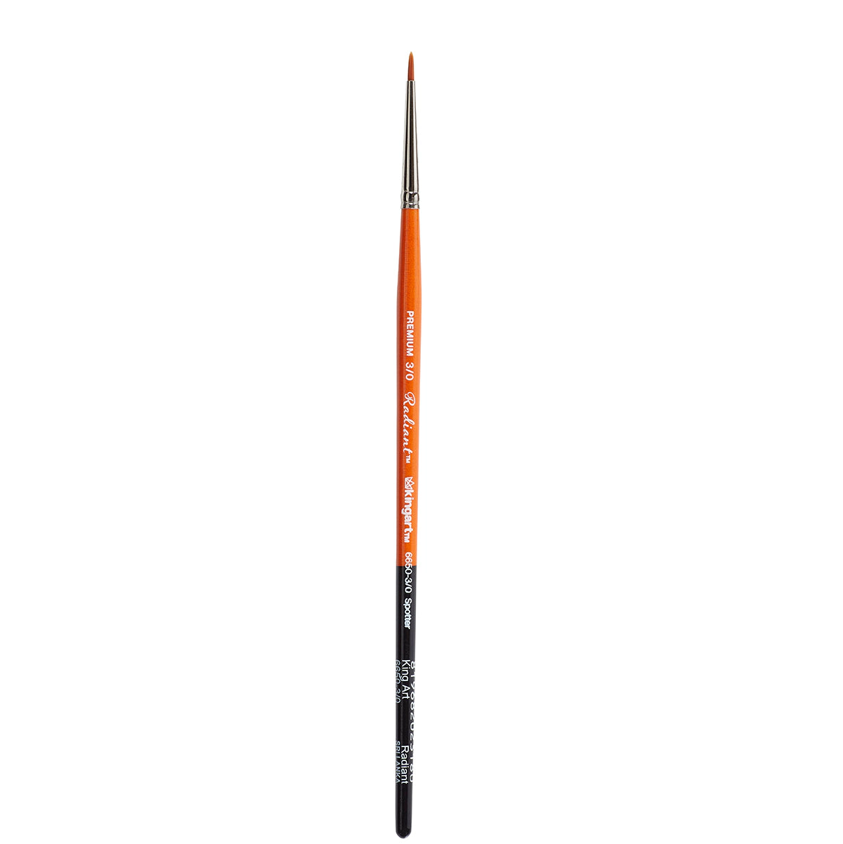 KINGART Radiant 6650 Spotter Brush - Golden Synthetic, Short Handle