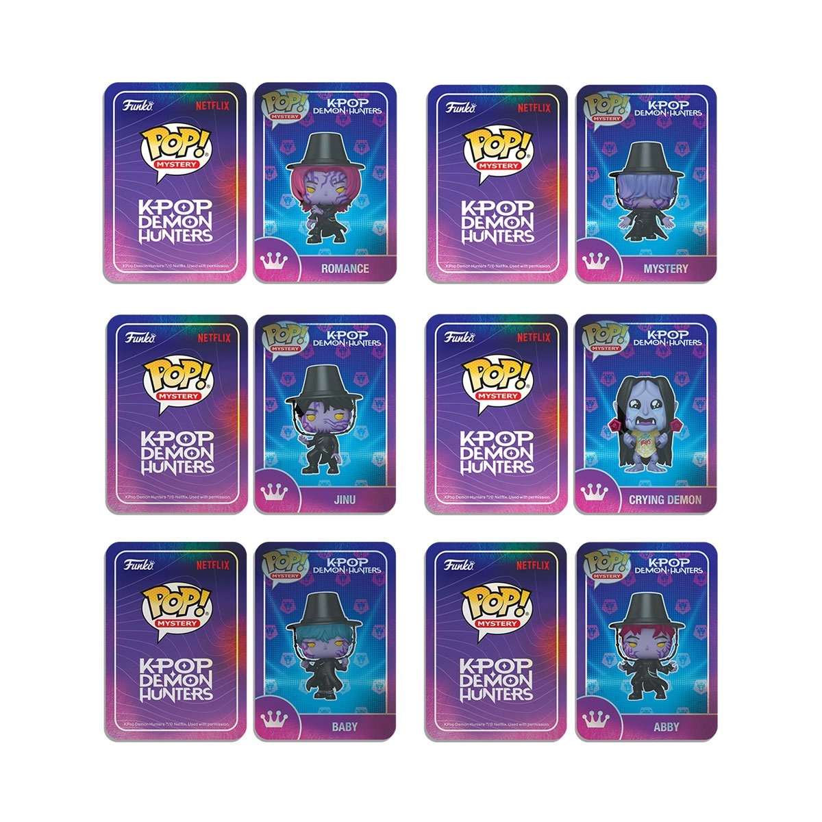 Funko Pop! Kpop Demon Hunters Mystery Figure Case of 6